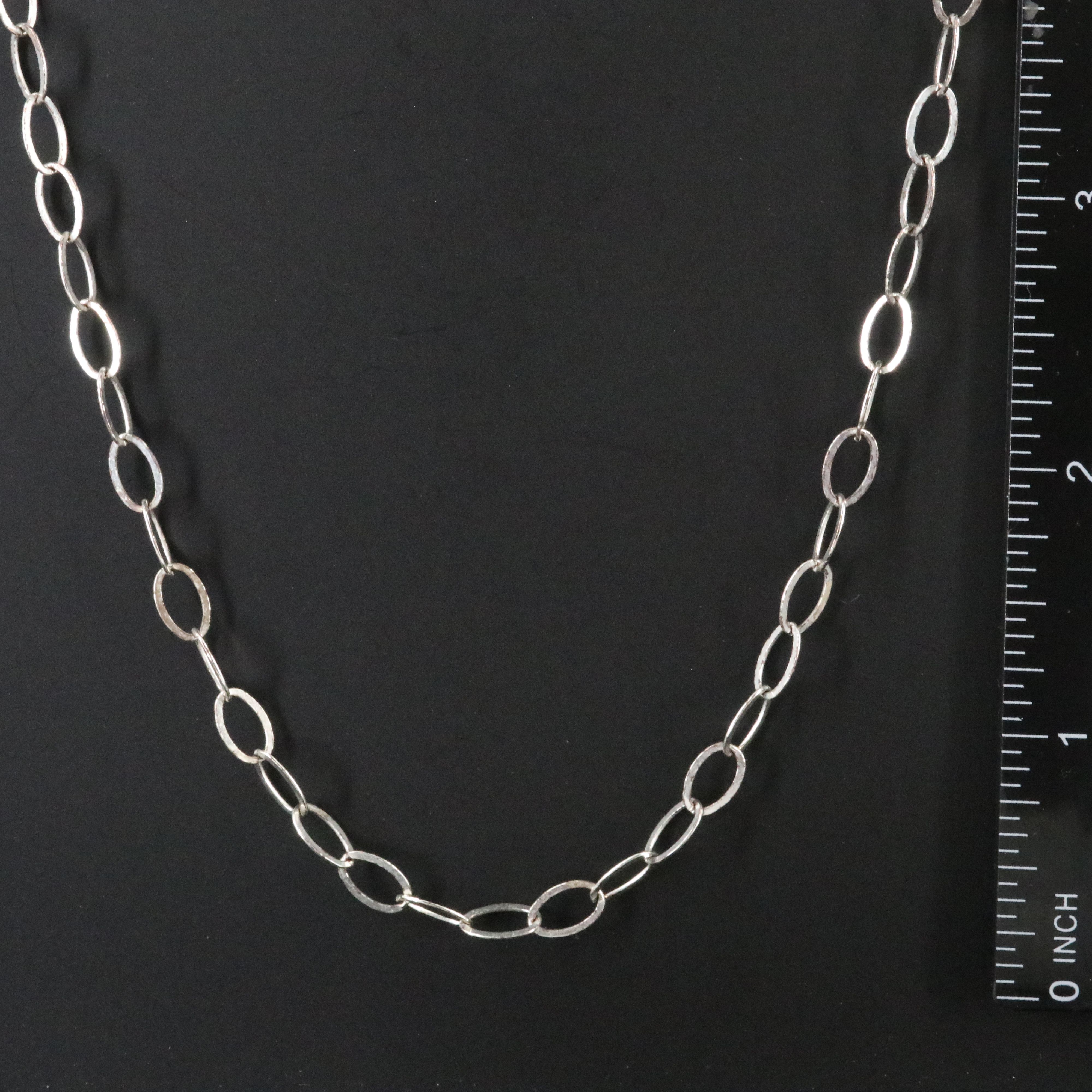 Sterling Oval Cable Chain Necklace