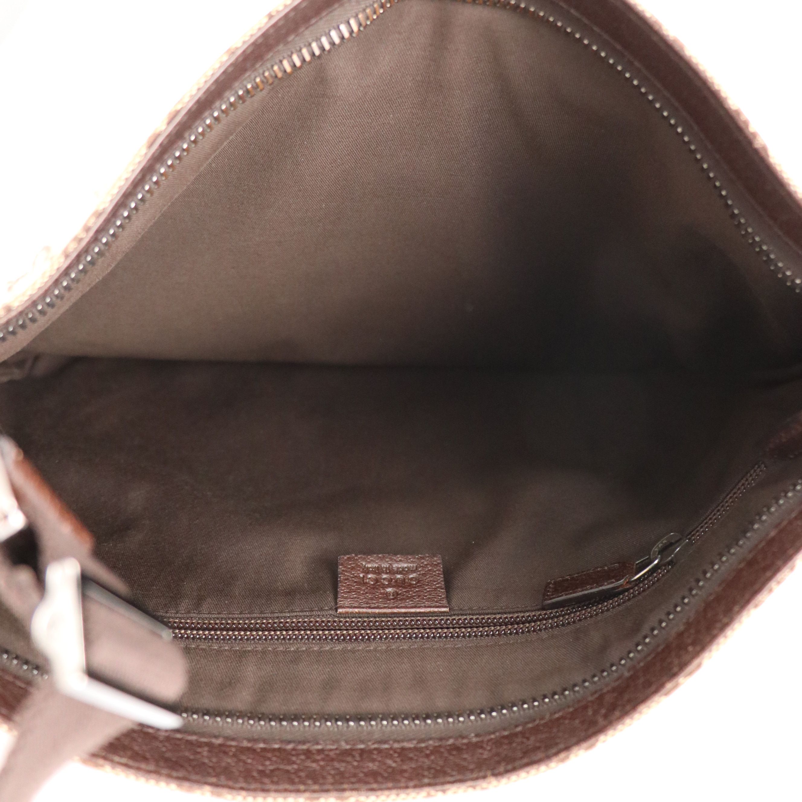 Gucci Large Front Pocket Crossbody Bag in GG Canvas and Leather