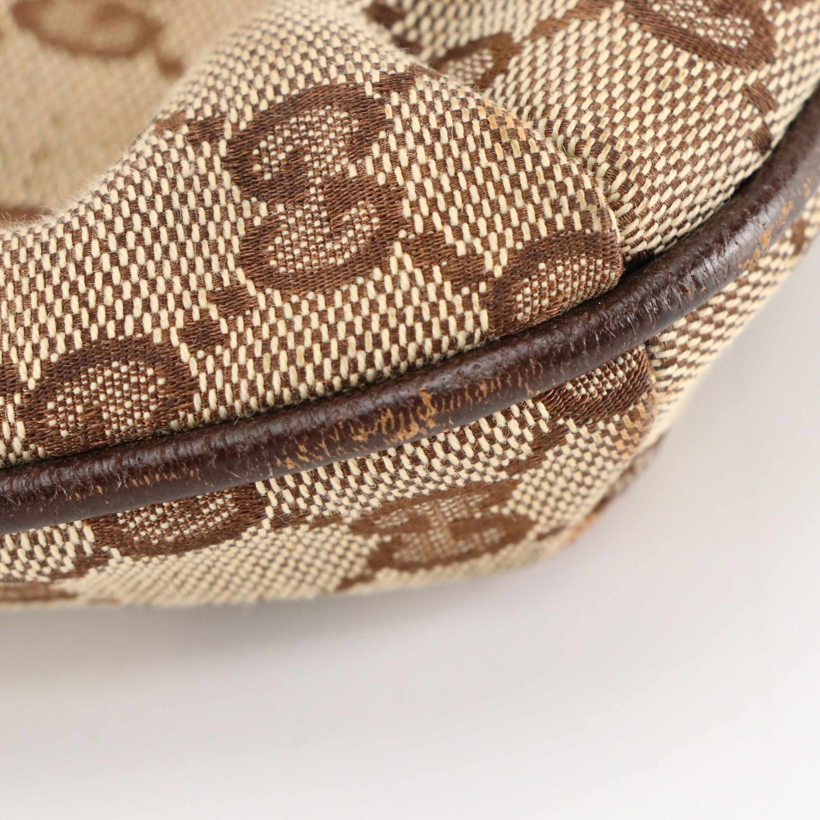 Gucci Large Front Pocket Crossbody Bag in GG Canvas and Leather