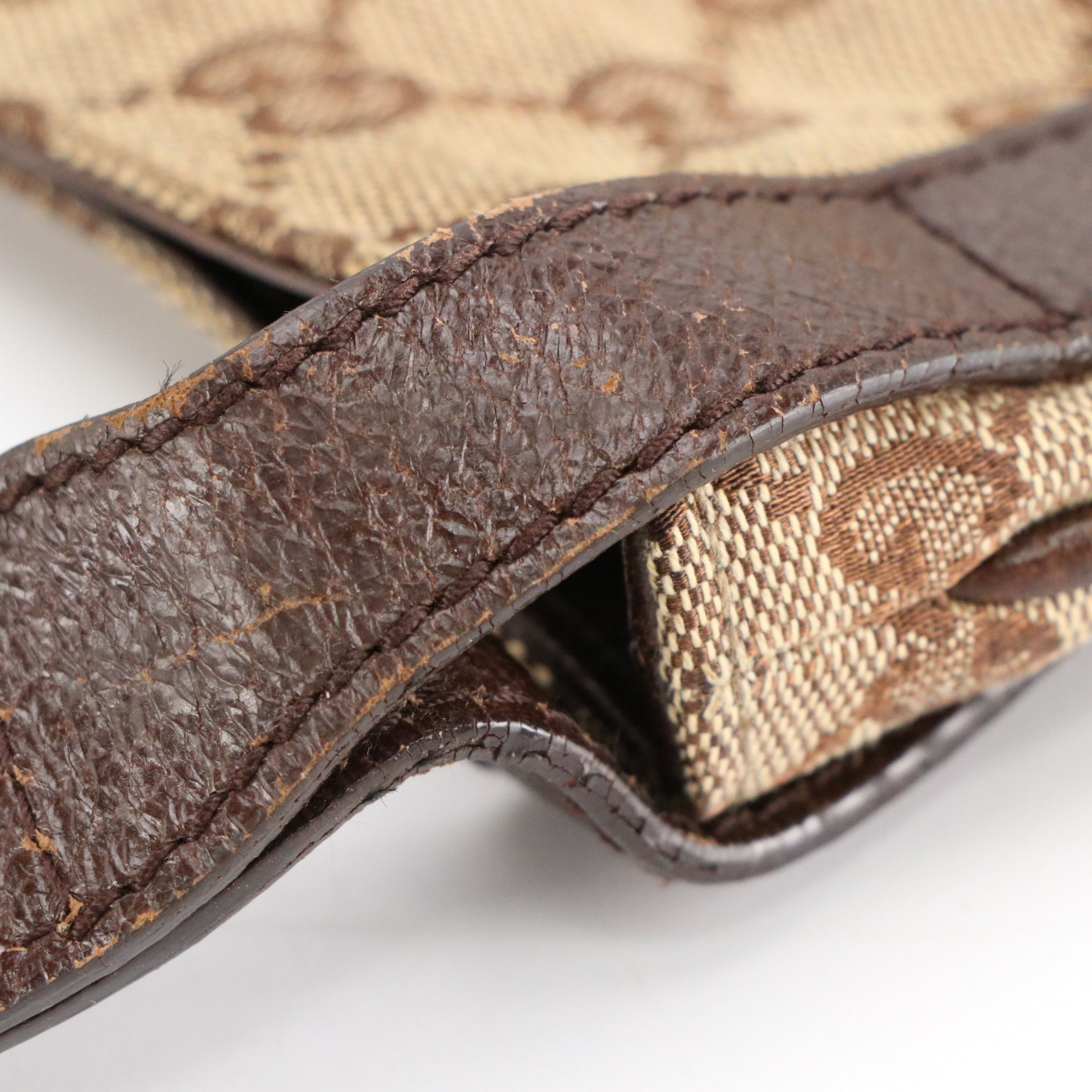 Gucci Large Front Pocket Crossbody Bag in GG Canvas and Leather