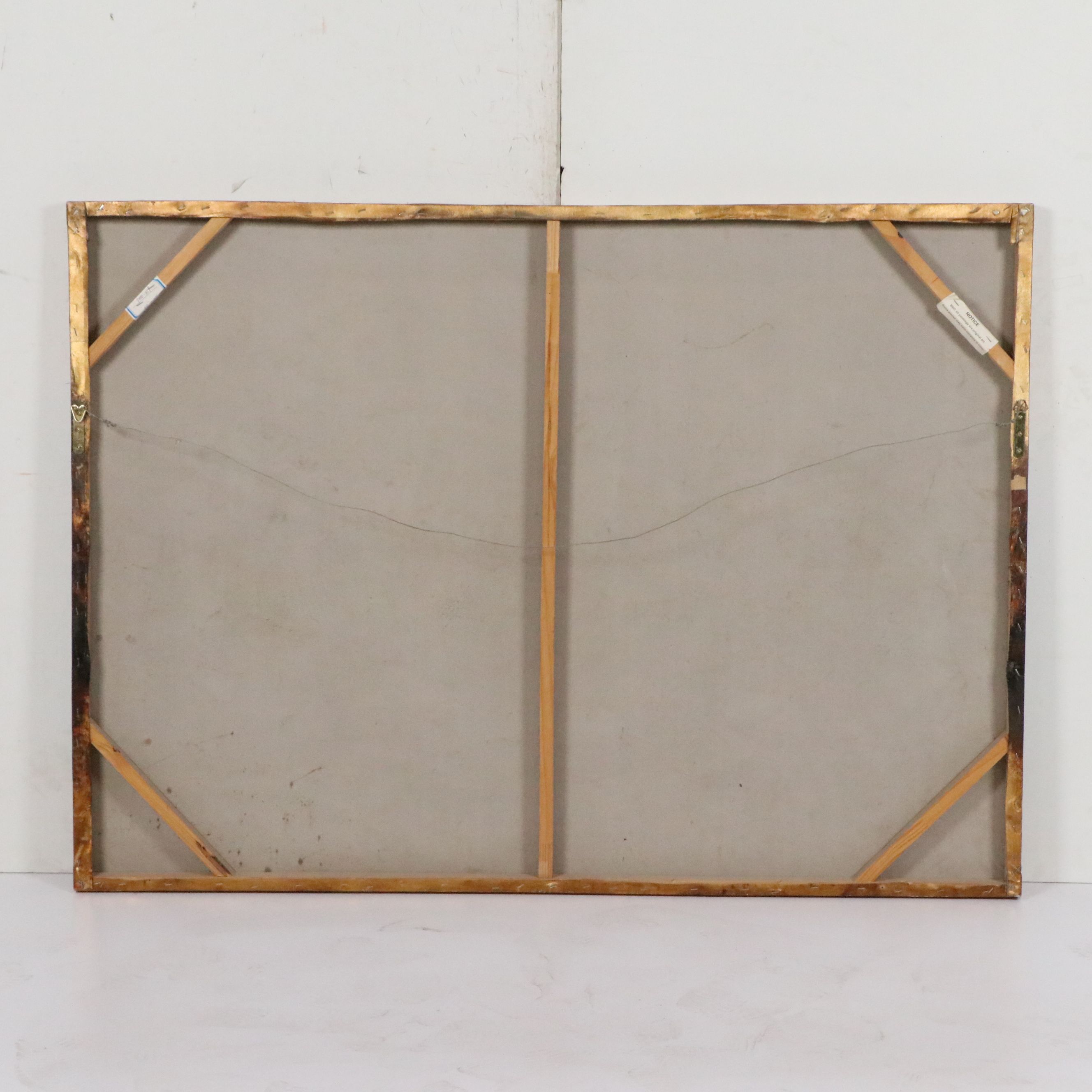 Oil Painting of Autumn Woods and Pond, Late 20th to 21st Century