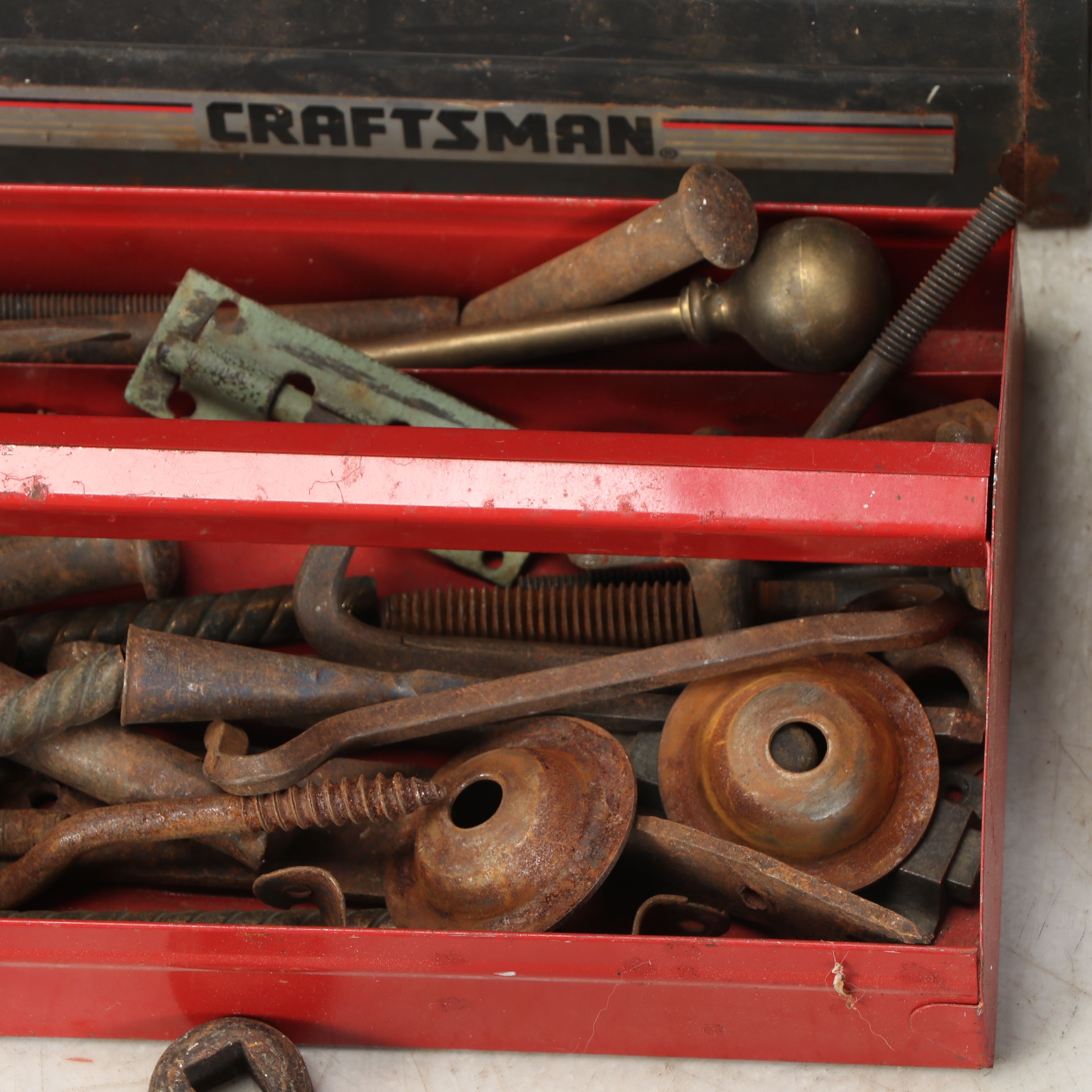 Craftsman Tool Box with Other Hand Tools, Bakelite Plugs and More Décor