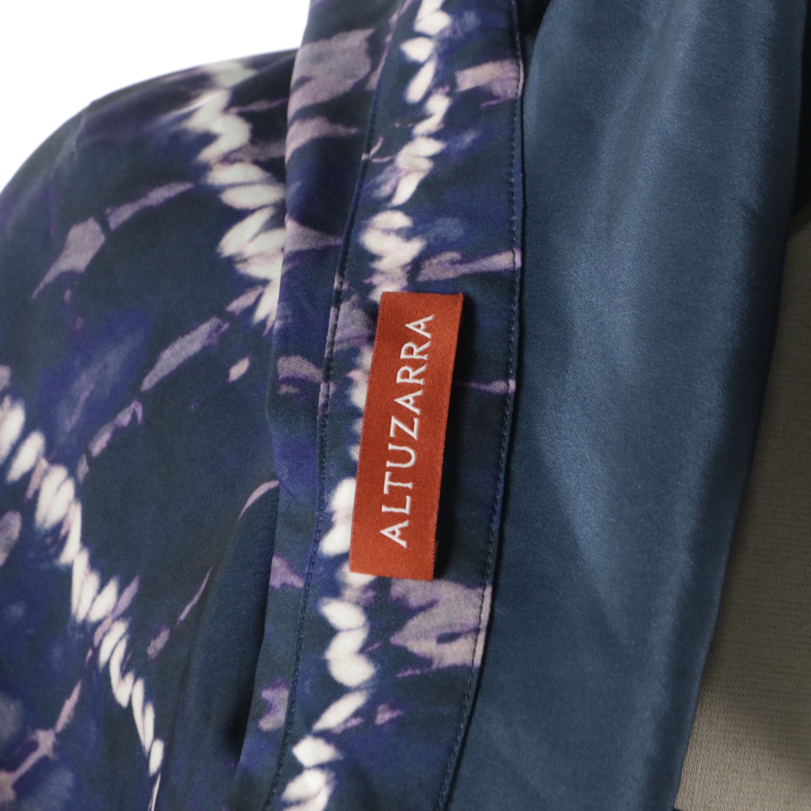 Altuzarra Tie-Dye Print Short Sleeve Button-Front Shirt Dress