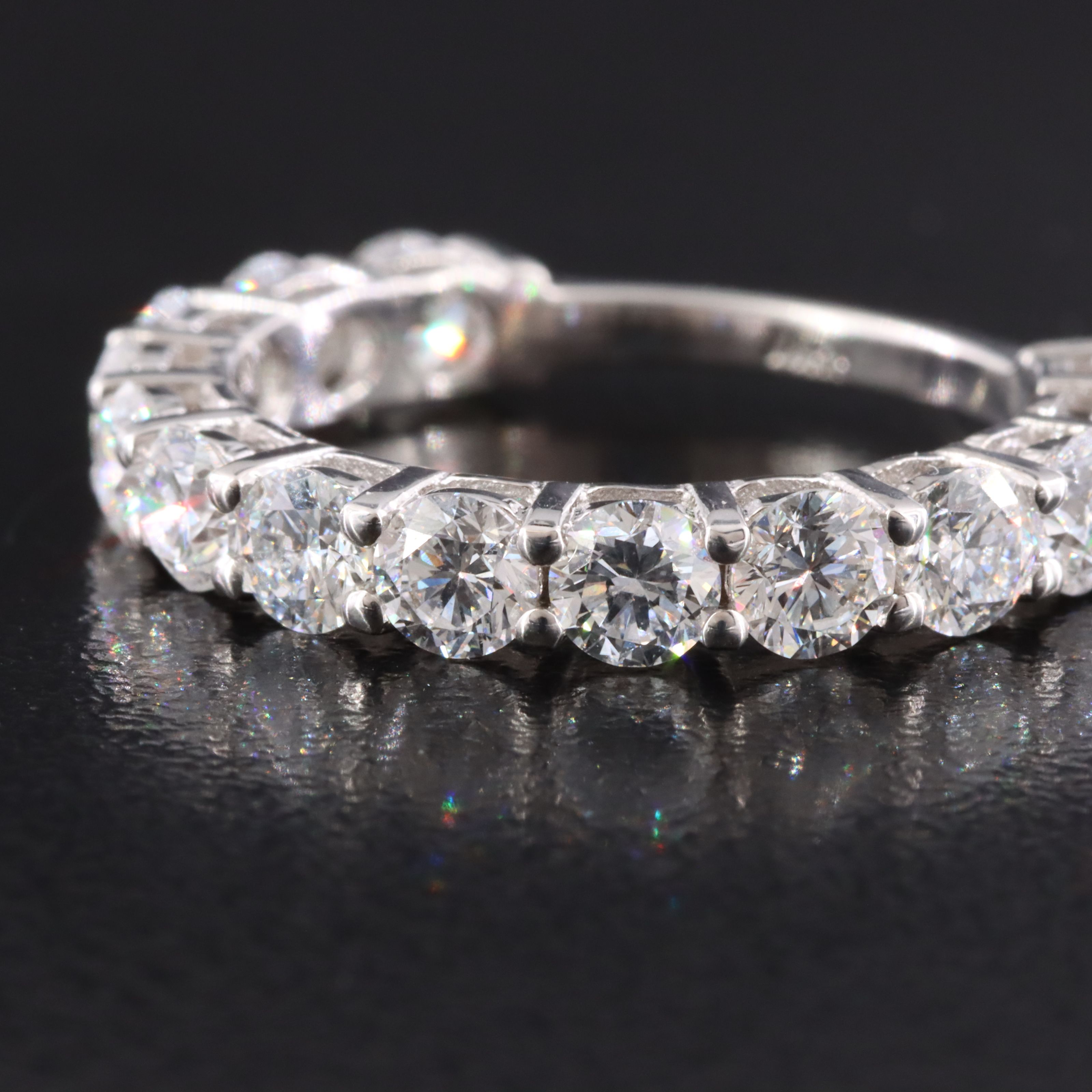 14K 9.02 CTW Lab Grown Diamond Ring Set with IGI Report