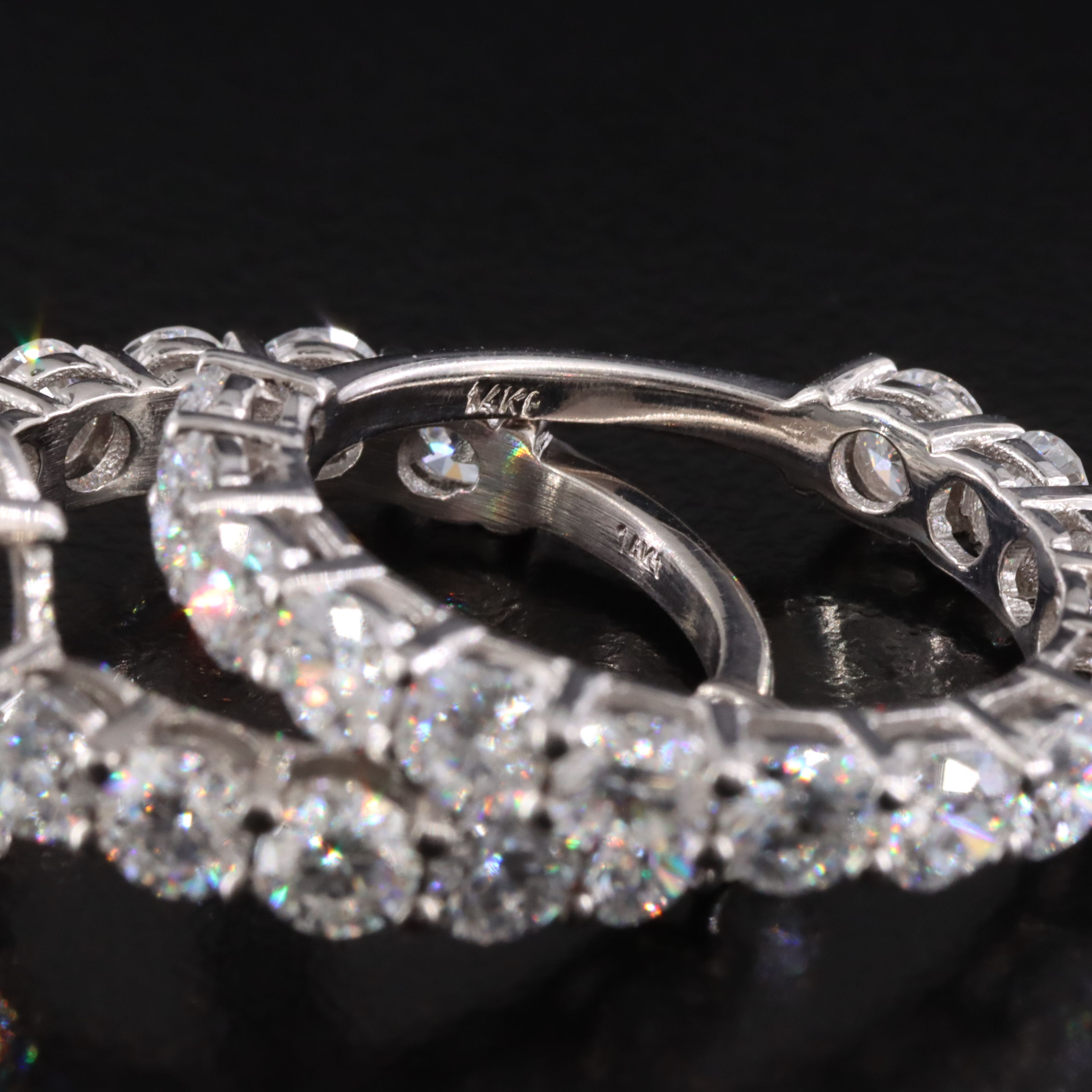 14K 9.02 CTW Lab Grown Diamond Ring Set with IGI Report