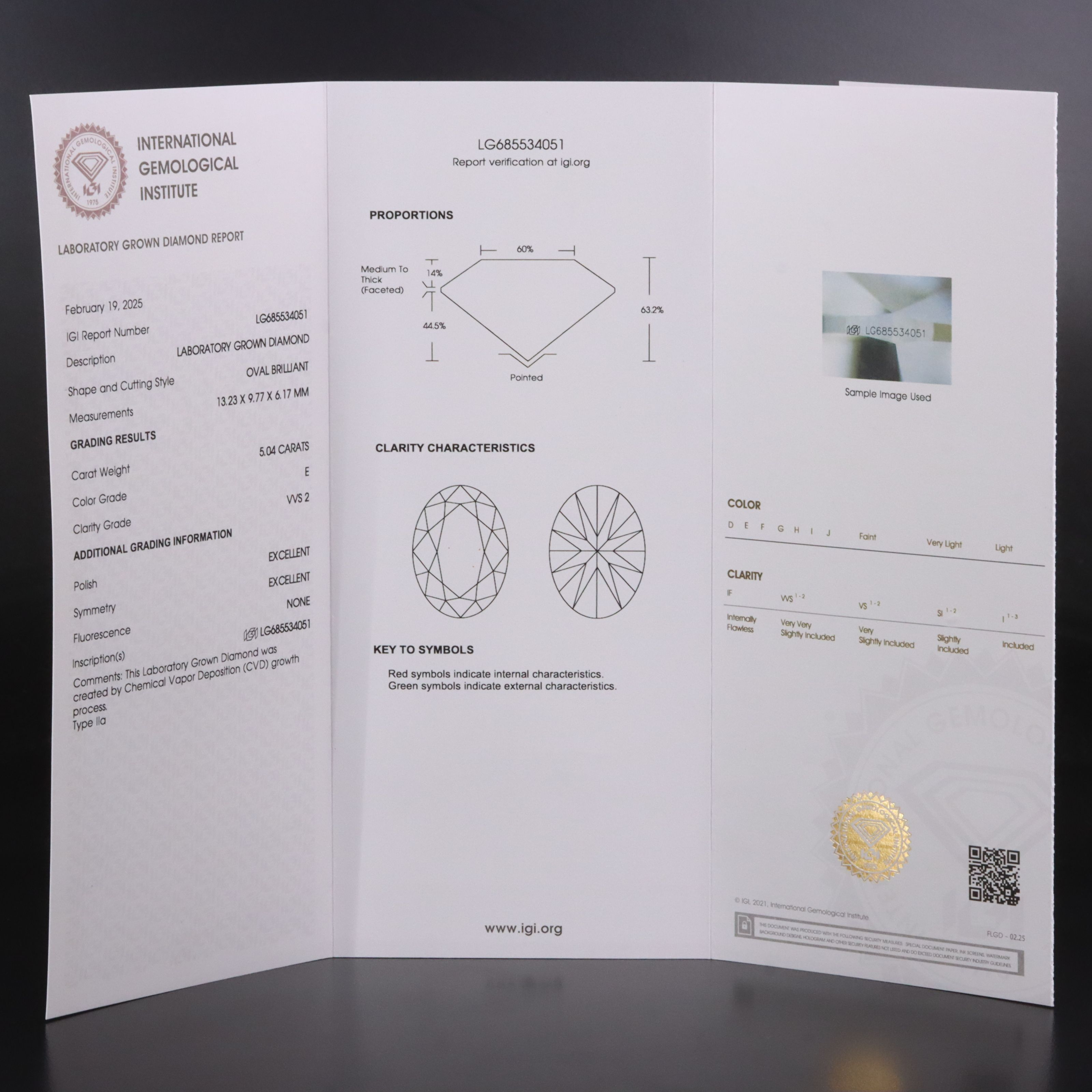 14K 9.02 CTW Lab Grown Diamond Ring Set with IGI Report