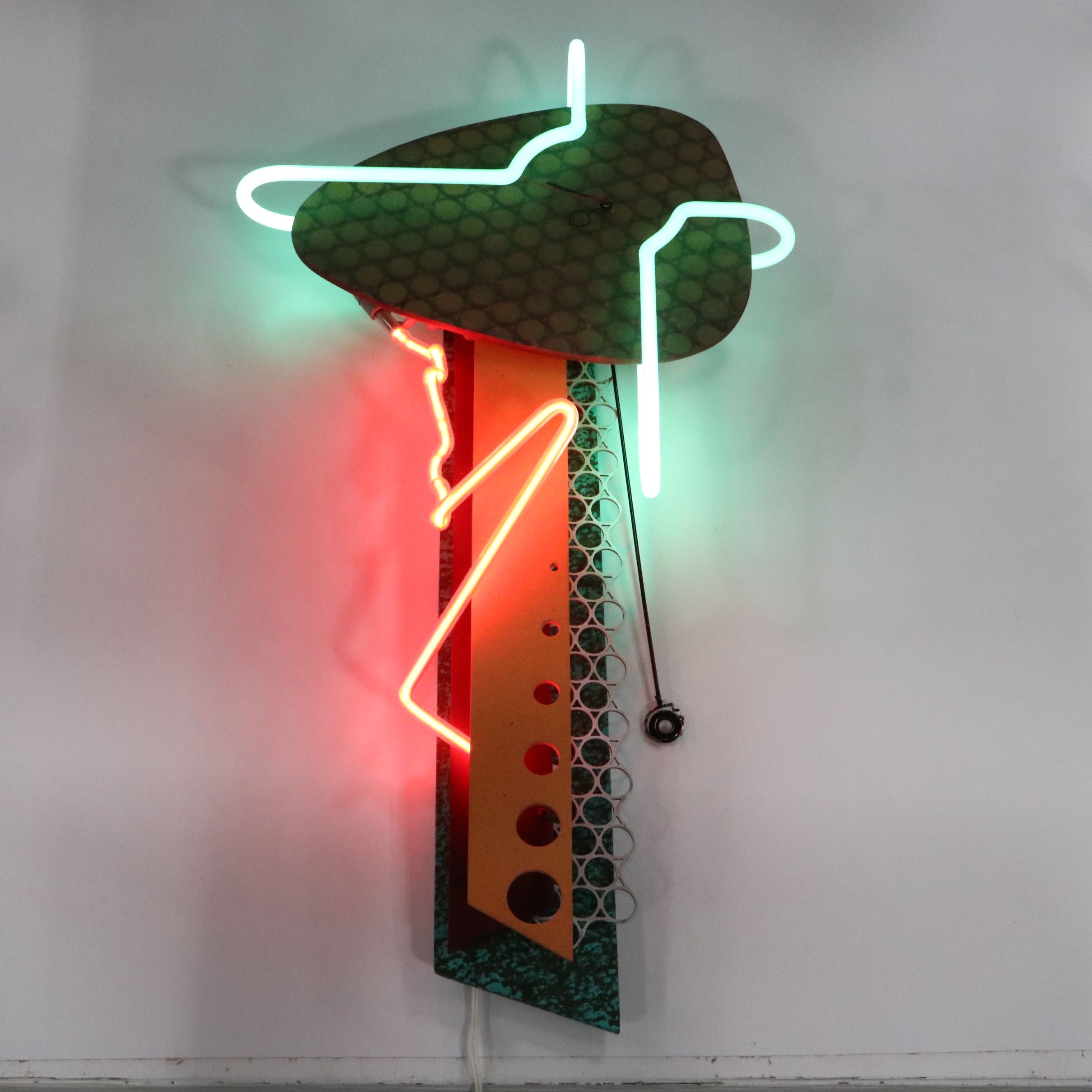 Sparky's Neonworks Abstract Illuminated Wall Clock