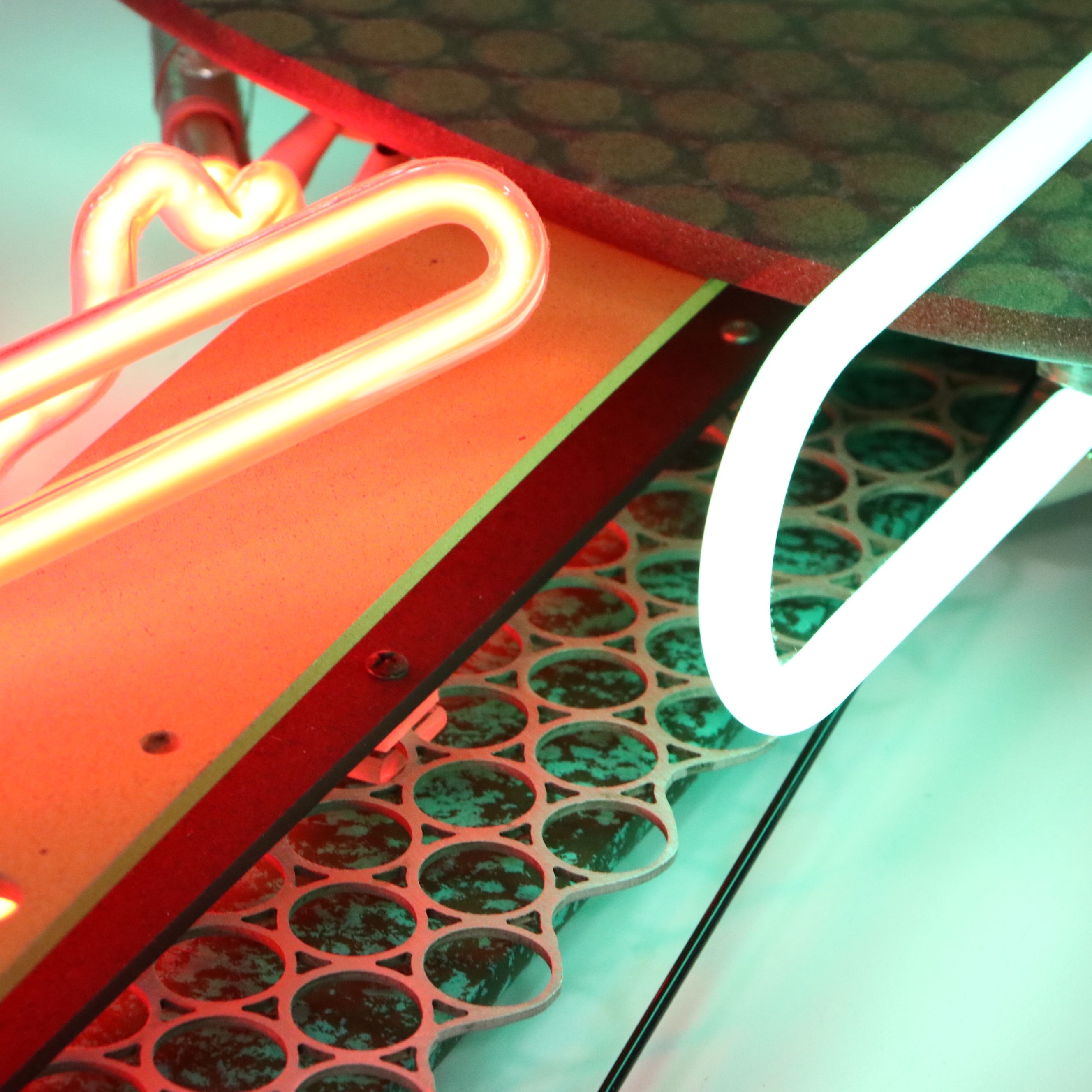 Sparky's Neonworks Abstract Illuminated Wall Clock