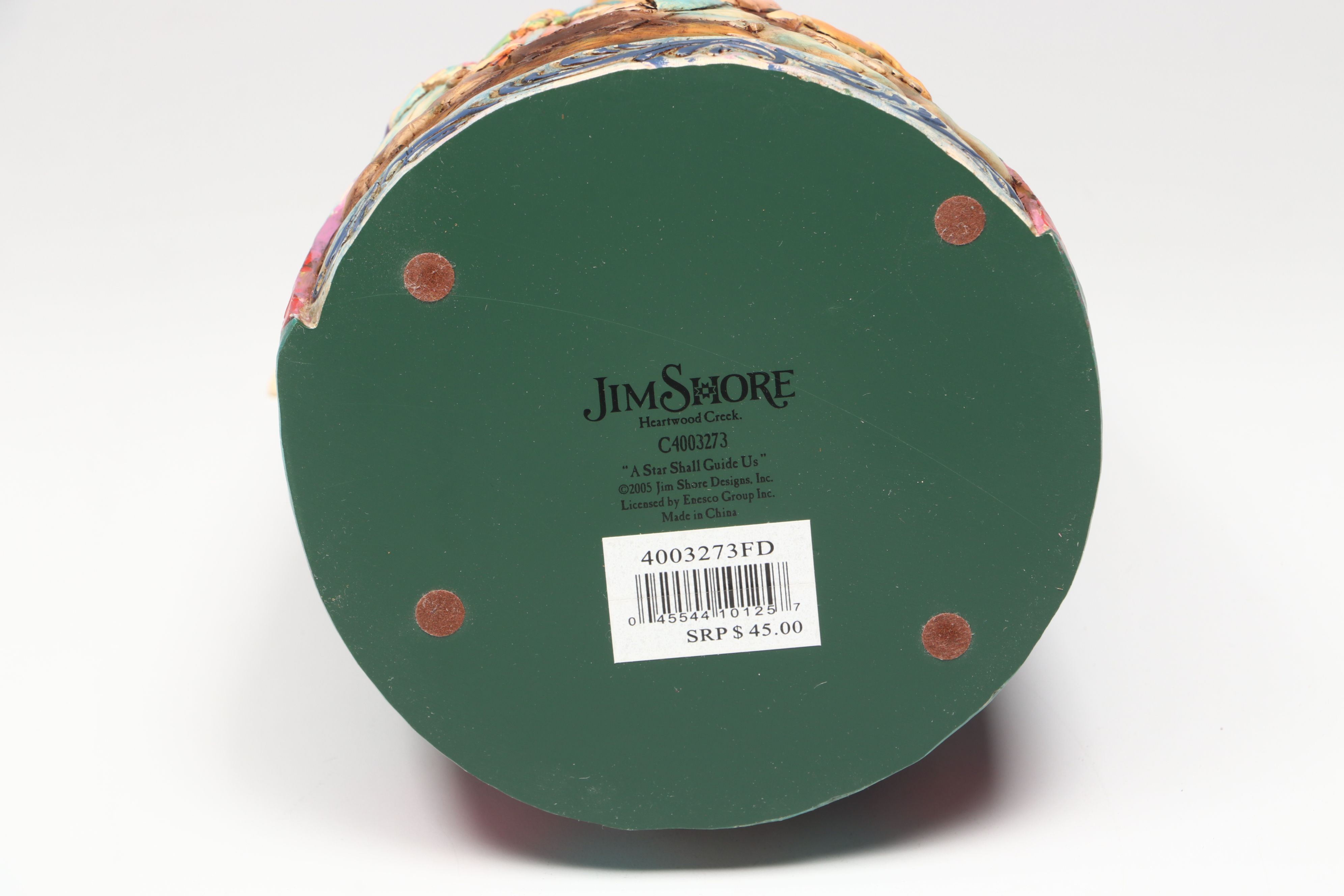 Jim Shore Resin Angel Figurines with Christopher Radko Glass Ornament