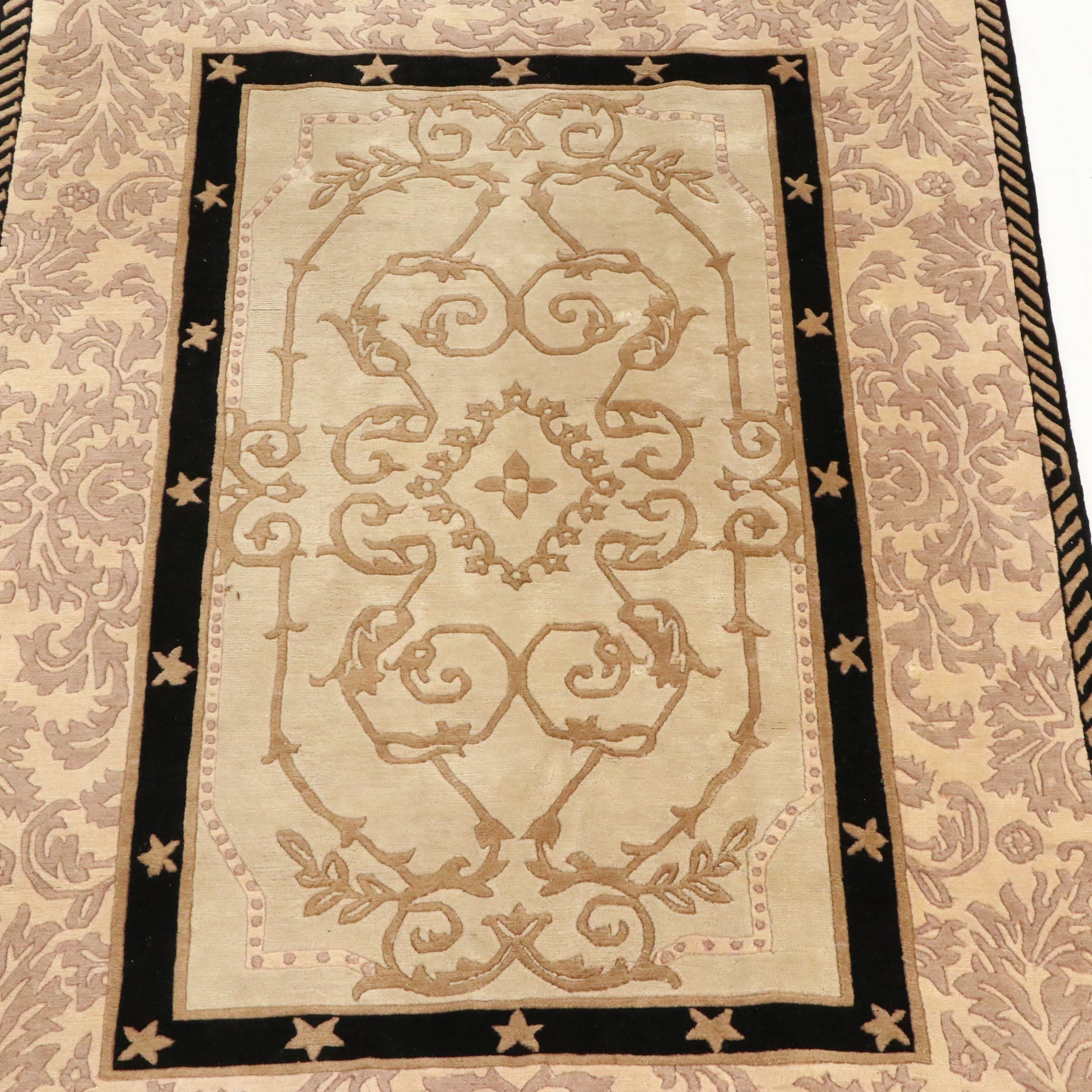 6' x 9' Hand-Knotted Nepalese Tufenkian-Style Area Rug