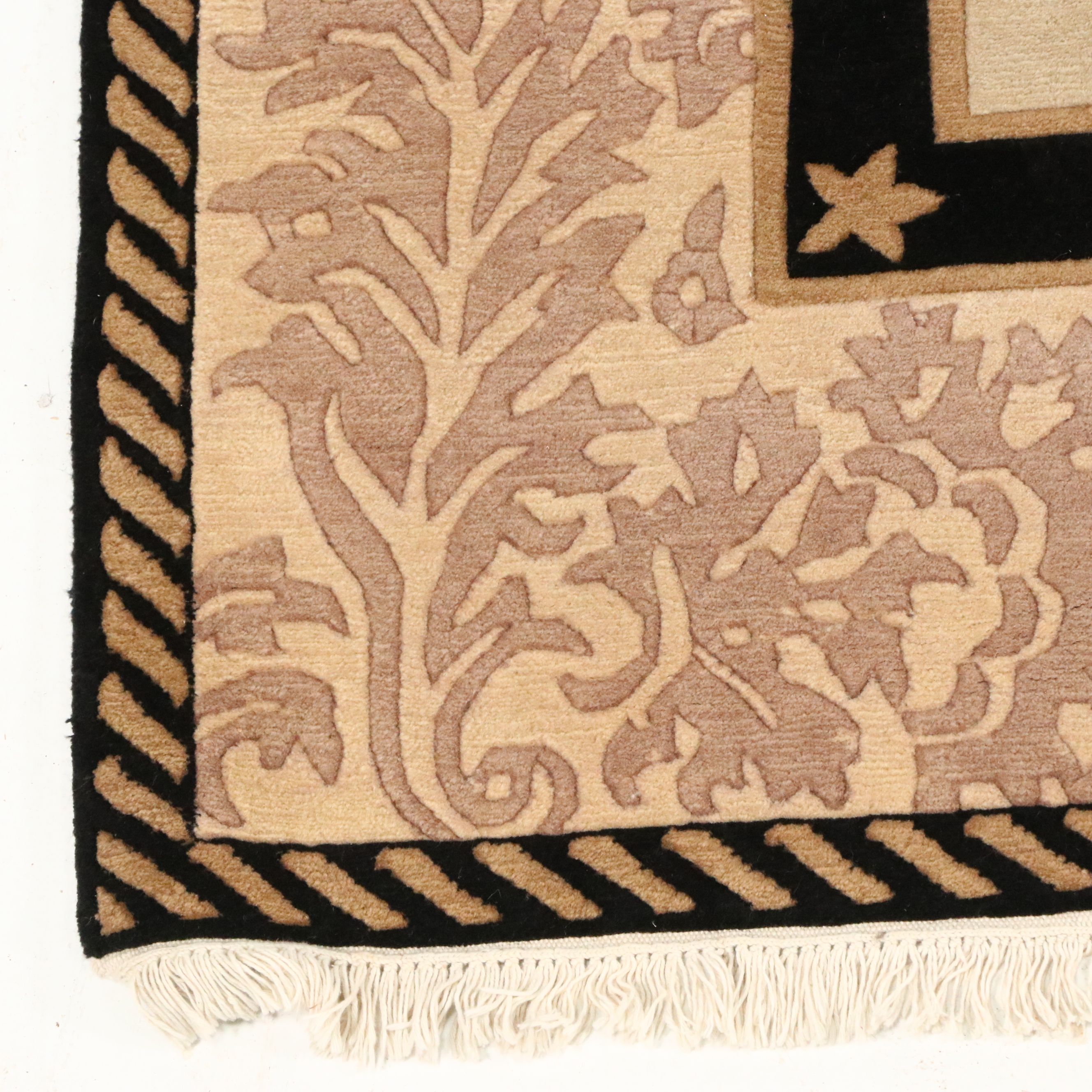 6' x 9' Hand-Knotted Nepalese Tufenkian-Style Area Rug