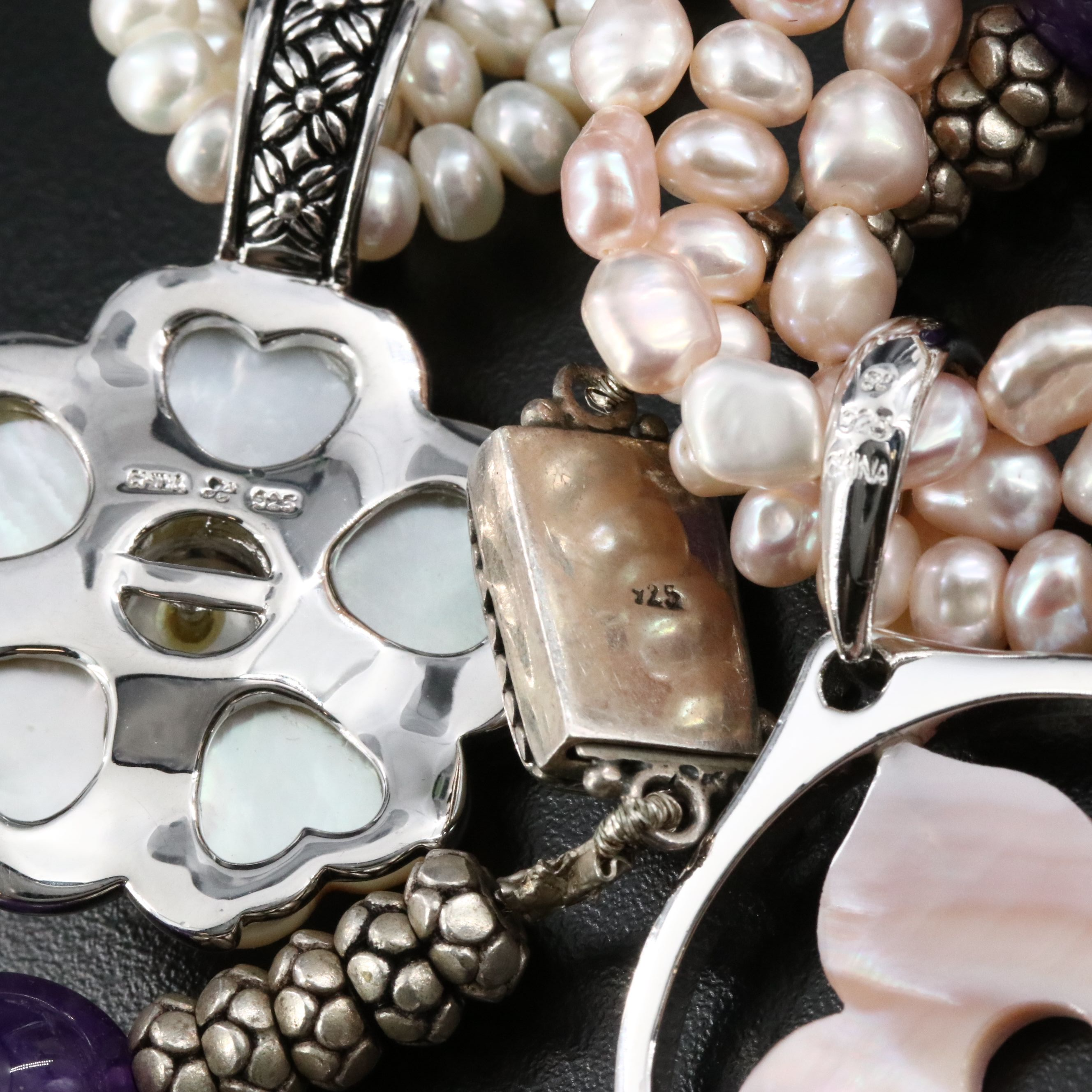 Honora, Pearls and Amethyst Featured in Sterling Necklace Collection