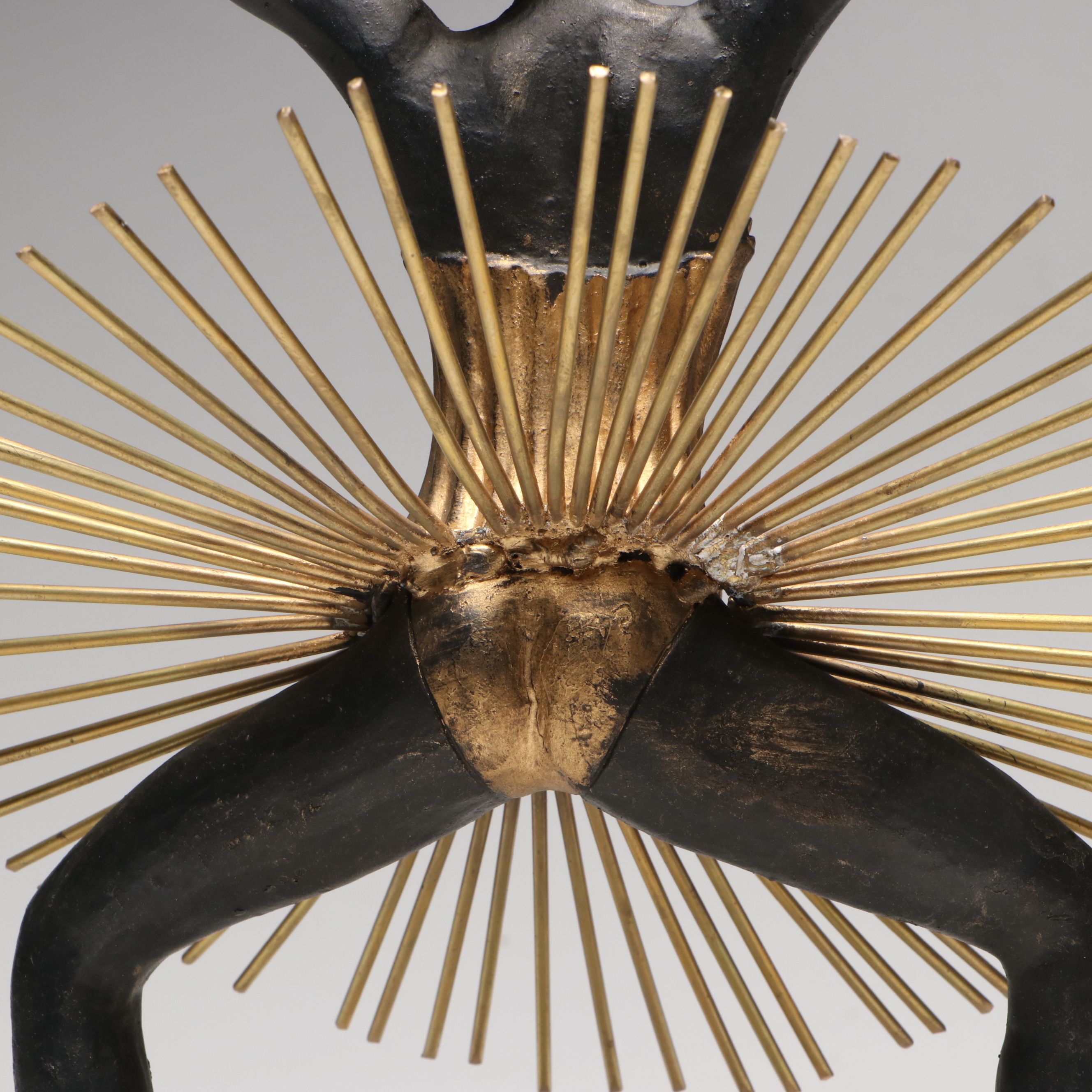 Global Views Ballet Dancer Mixed Metal Sculpture "Bauhaus Grande Plie"