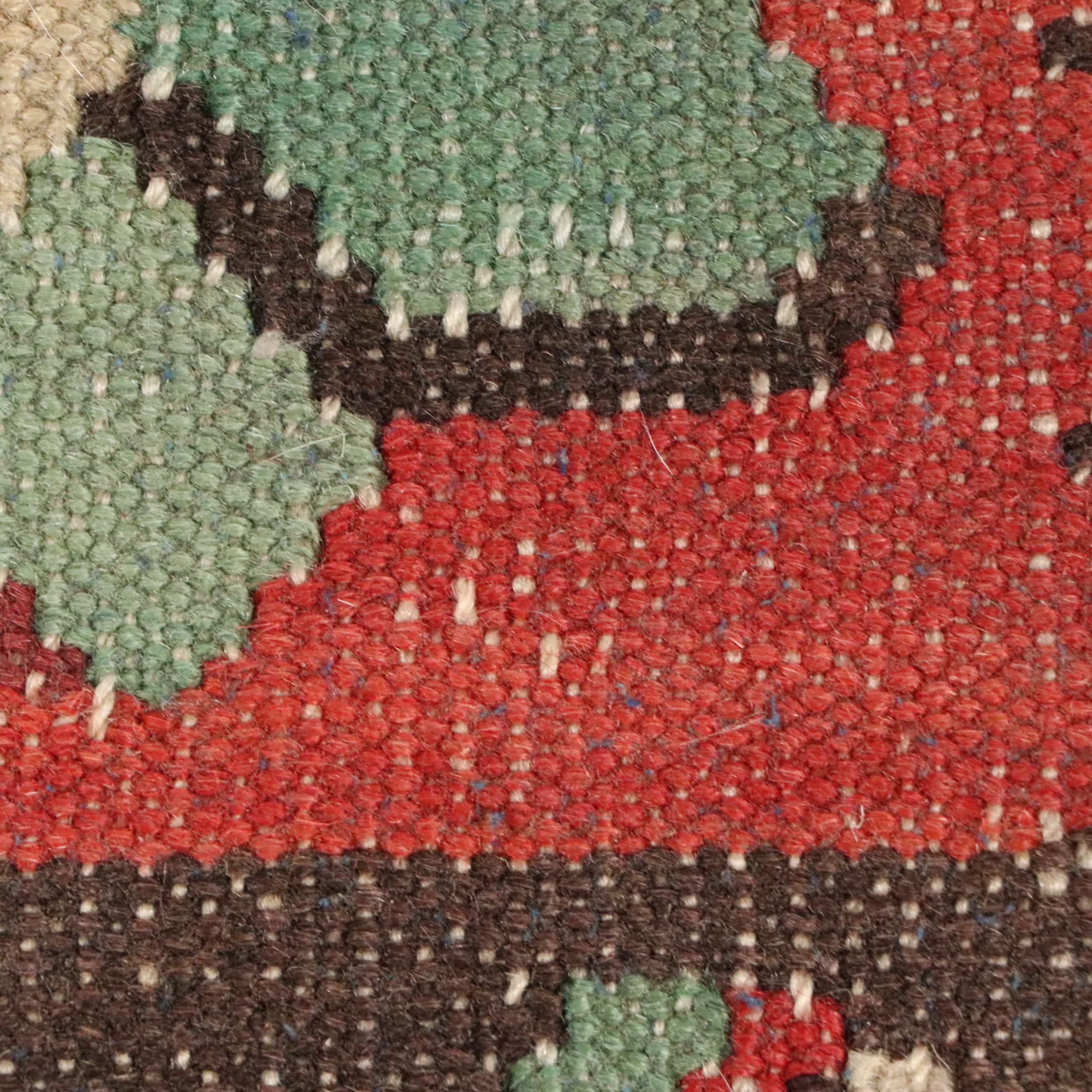 3'8 x 6'3 Handwoven Turkish Karabağ Kilim Area Rug