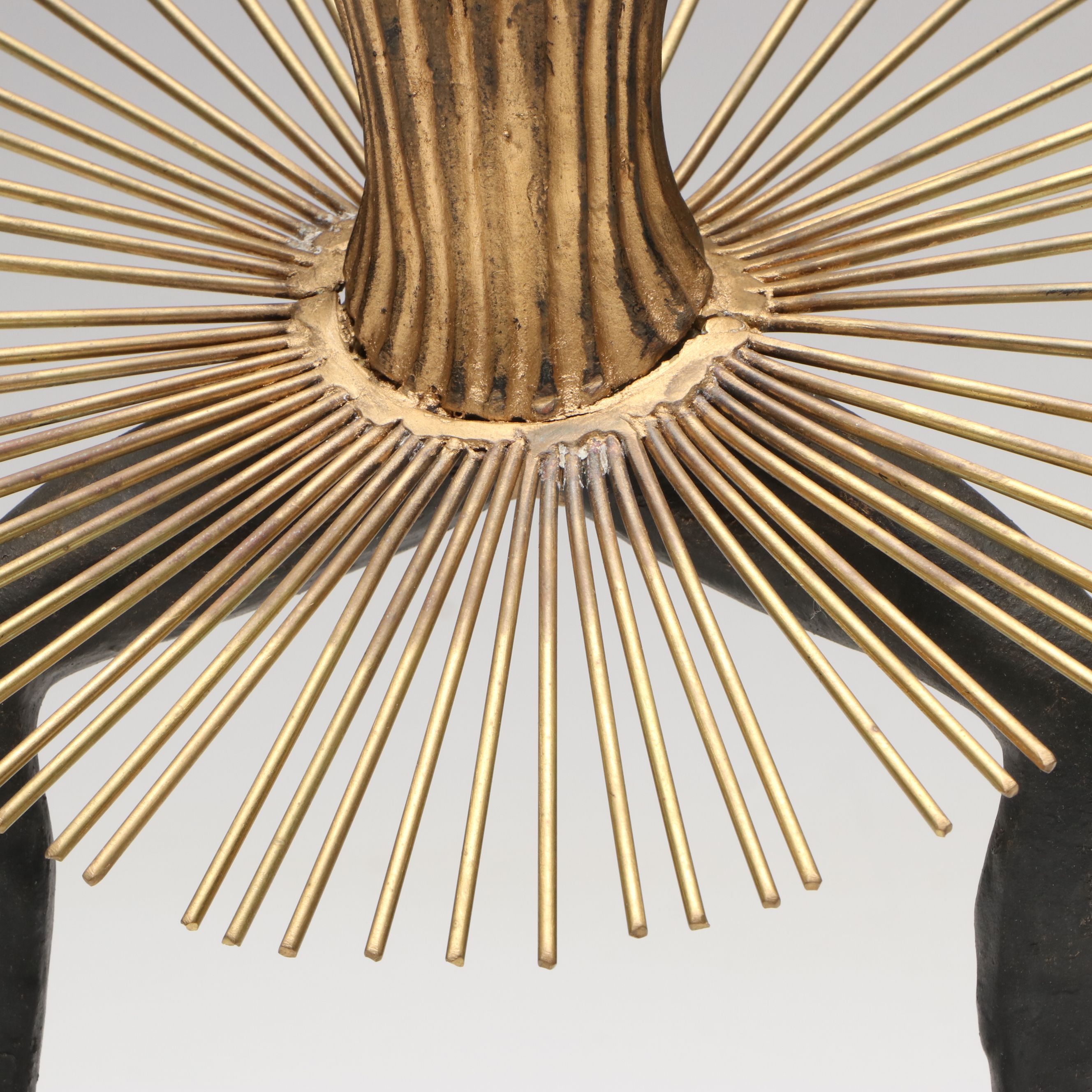 Global Views Ballet Dancer Mixed Metal Sculpture "Bauhaus Grande Plie"