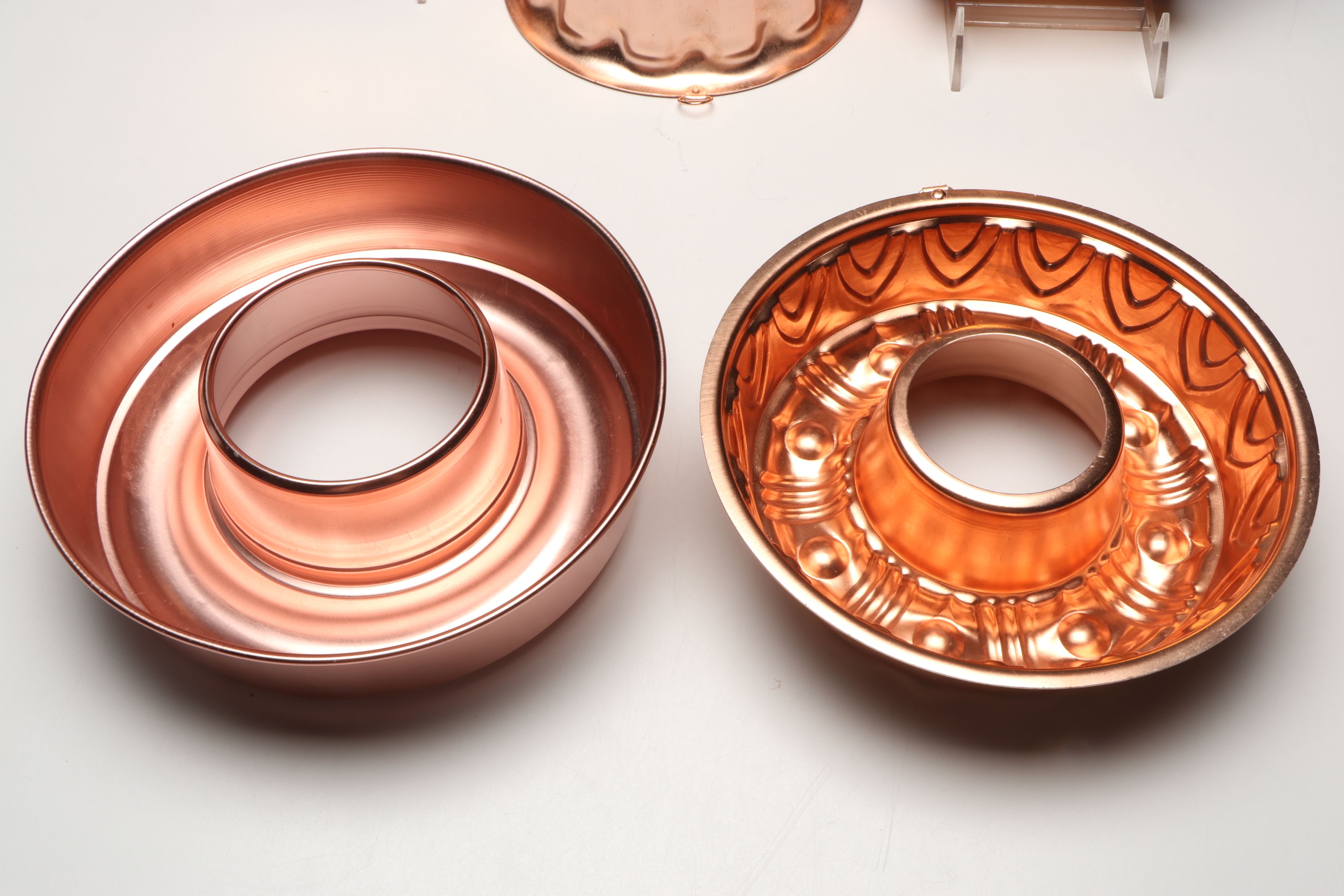 Copper Tone Sun Wall Hanging with Star and Other Metal Jell-O and Baking Molds