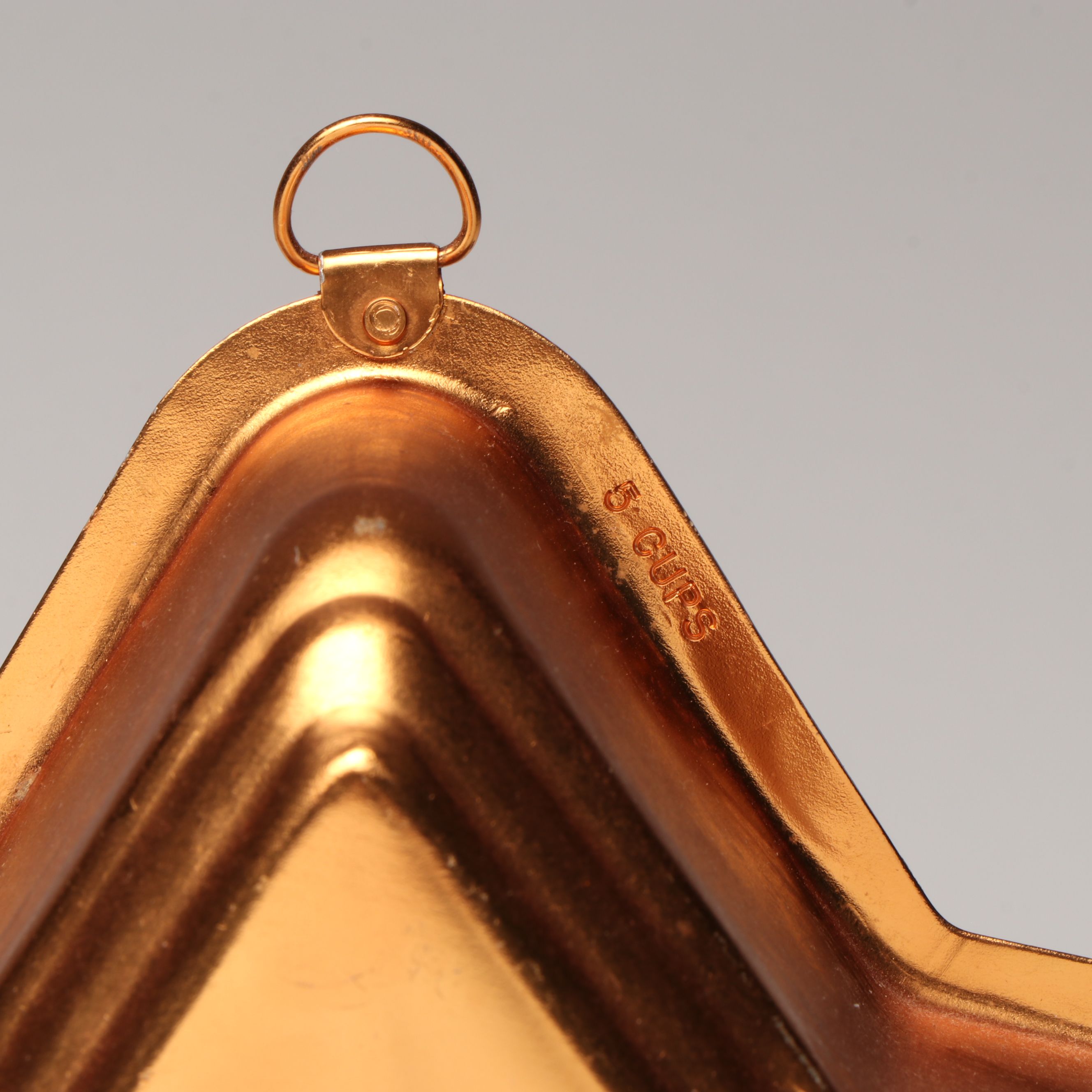 Copper Tone Sun Wall Hanging with Star and Other Metal Jell-O and Baking Molds