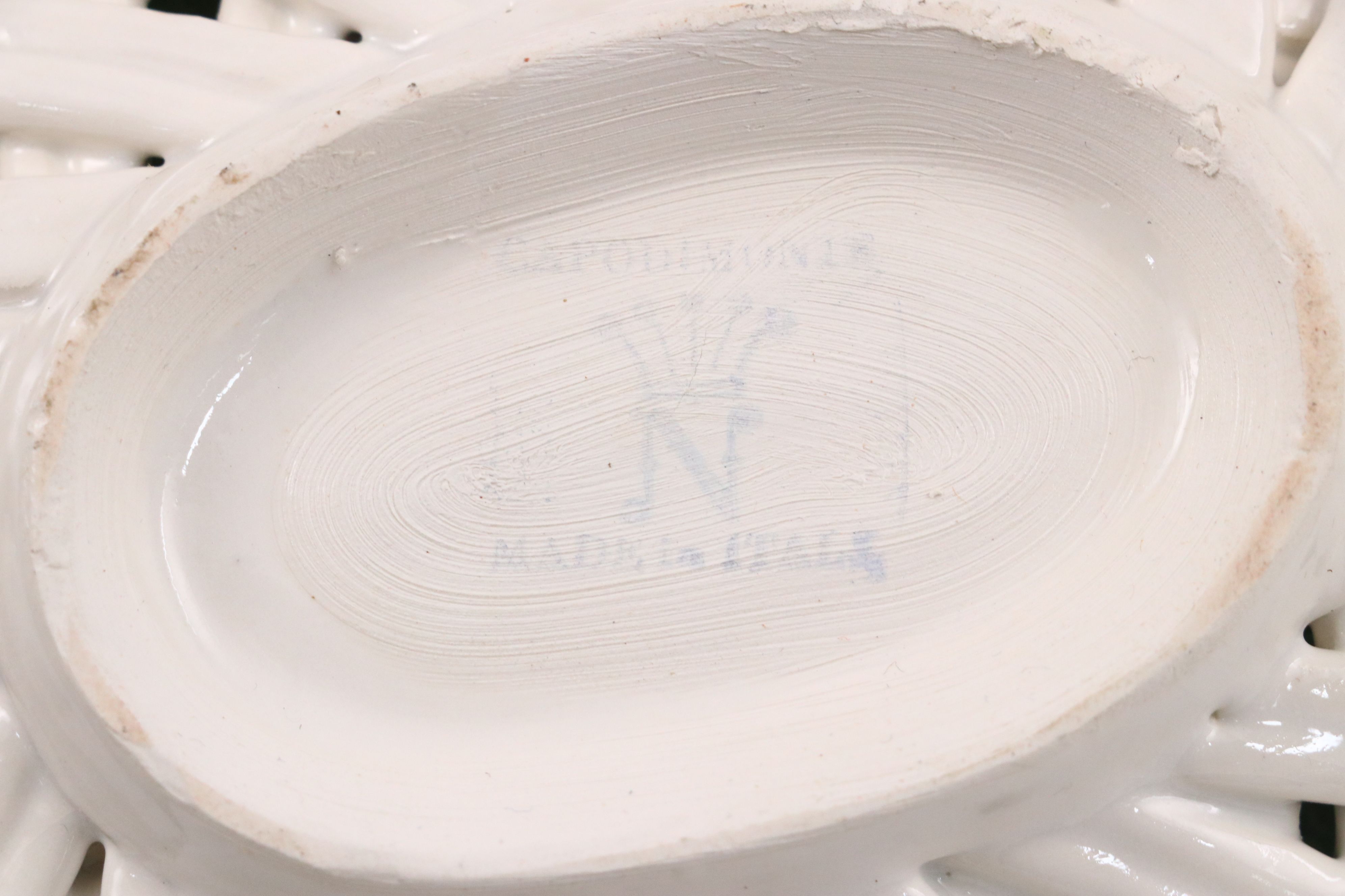 Italian Capodimonte Porcelain Fruit Baskets