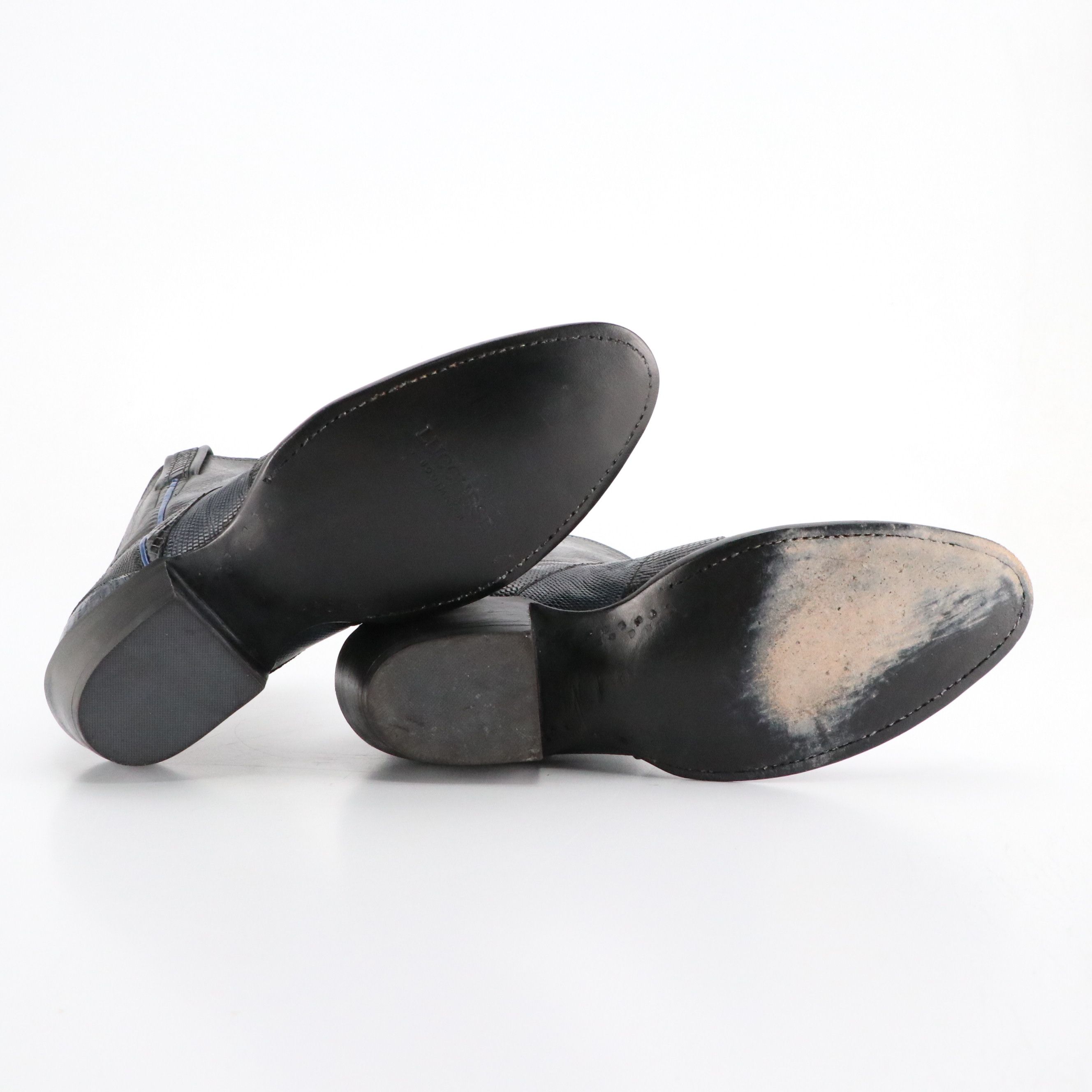 Lucchese Lizard Skin and Leather Short Cowgirl Boots