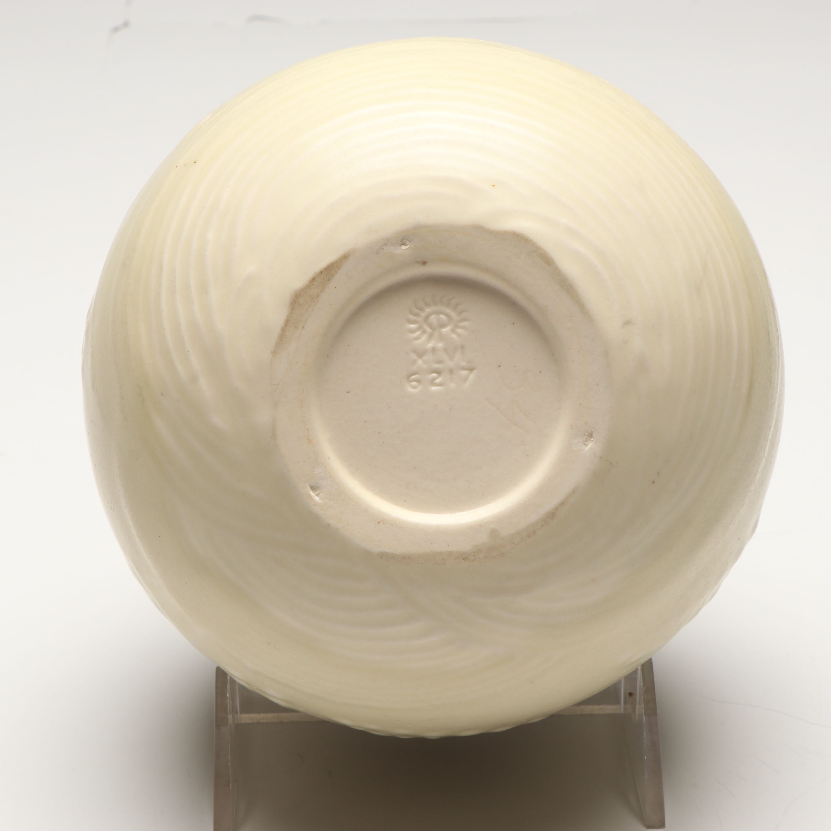 Rookwood Pottery Rose Bowl with Van Briggle Art Nouveau Vase