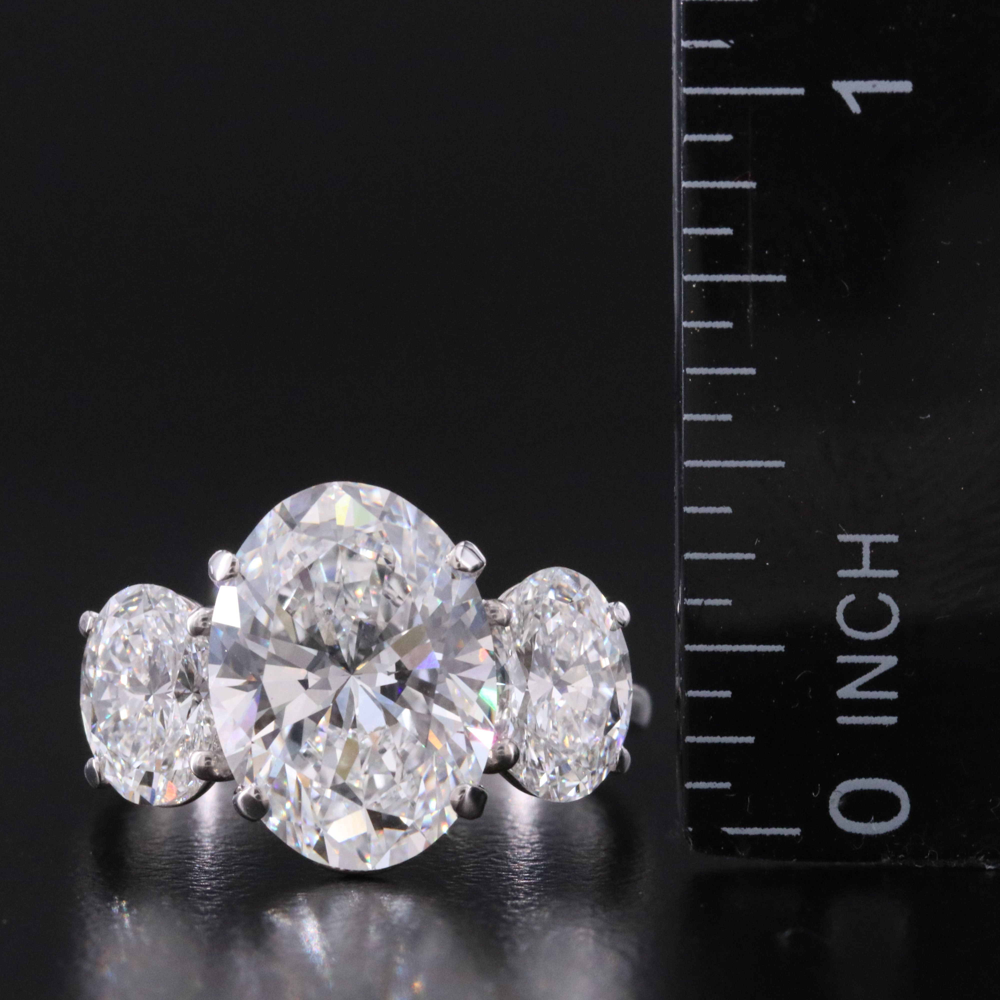 14K 7.03 CTW Lab Grown Diamond Ring with IGI Reports