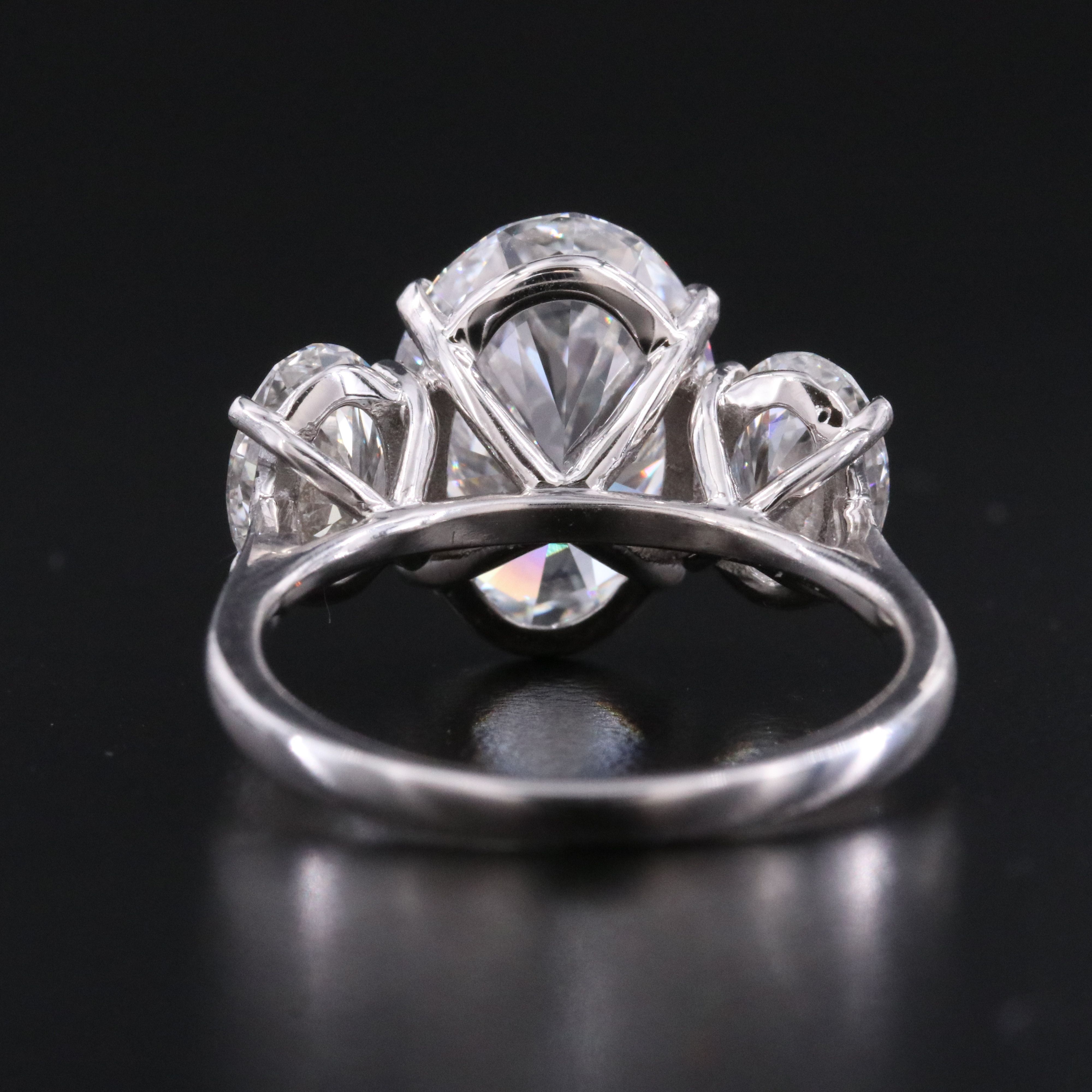 14K 7.03 CTW Lab Grown Diamond Ring with IGI Reports