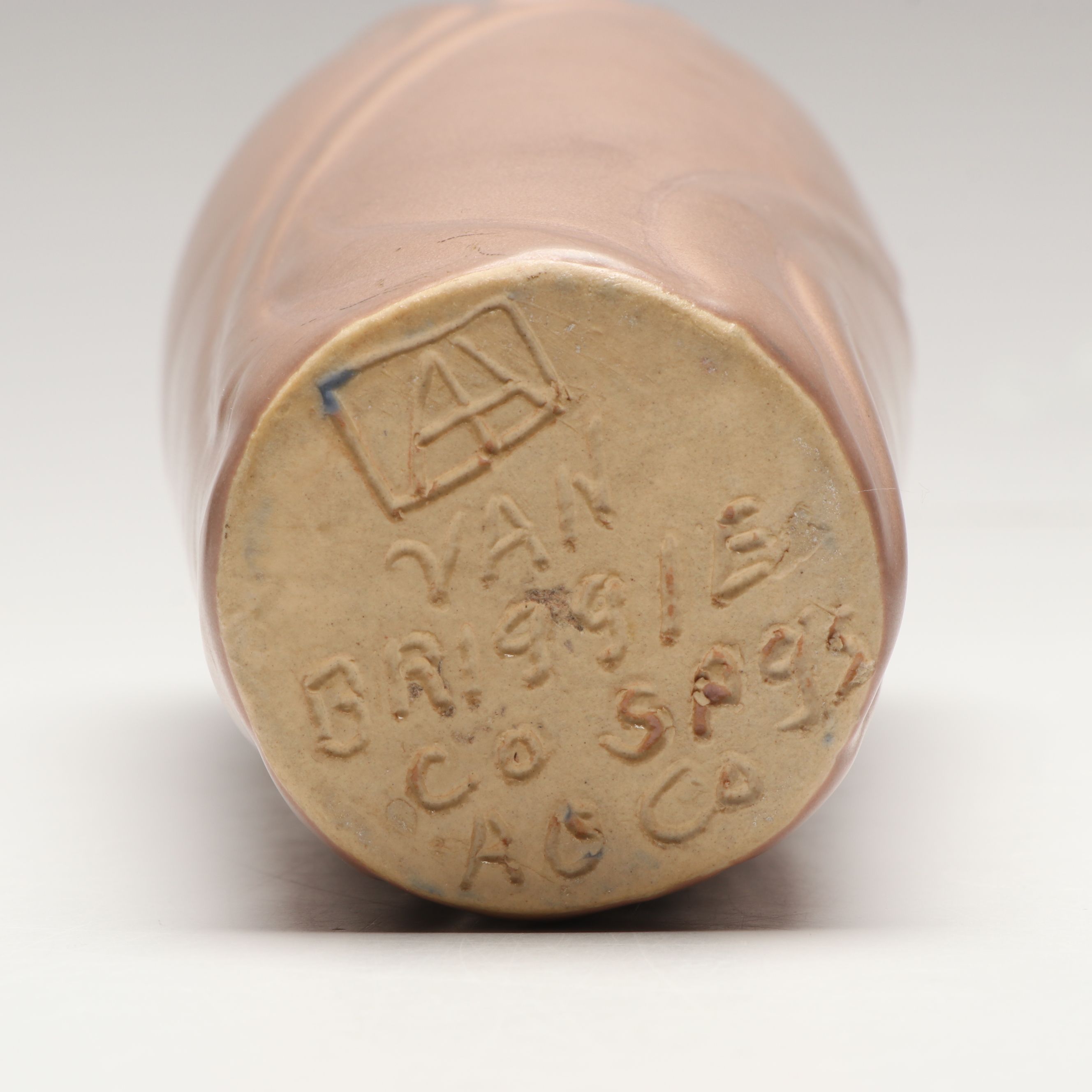 Rookwood Pottery Rose Bowl with Van Briggle Art Nouveau Vase