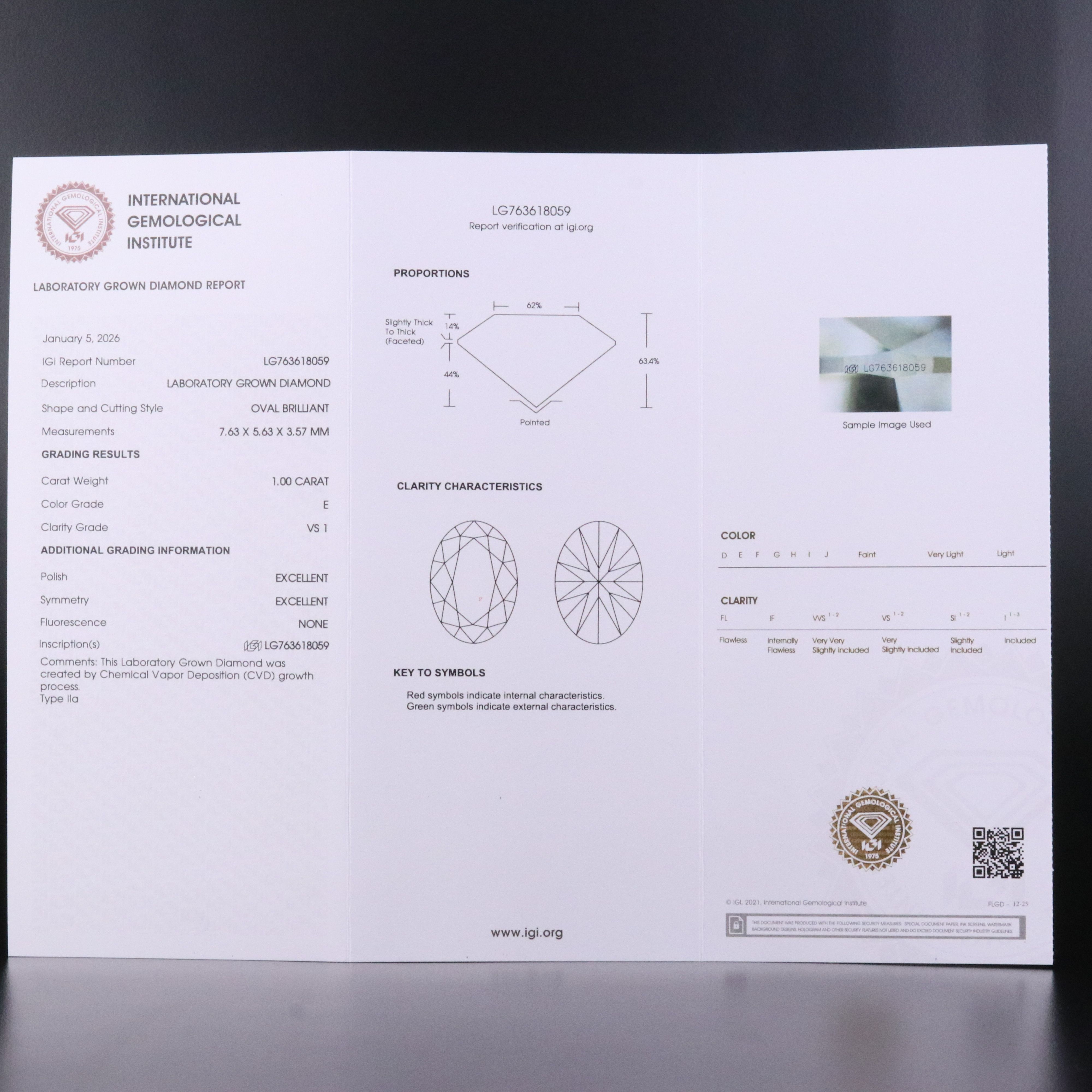 14K 7.03 CTW Lab Grown Diamond Ring with IGI Reports