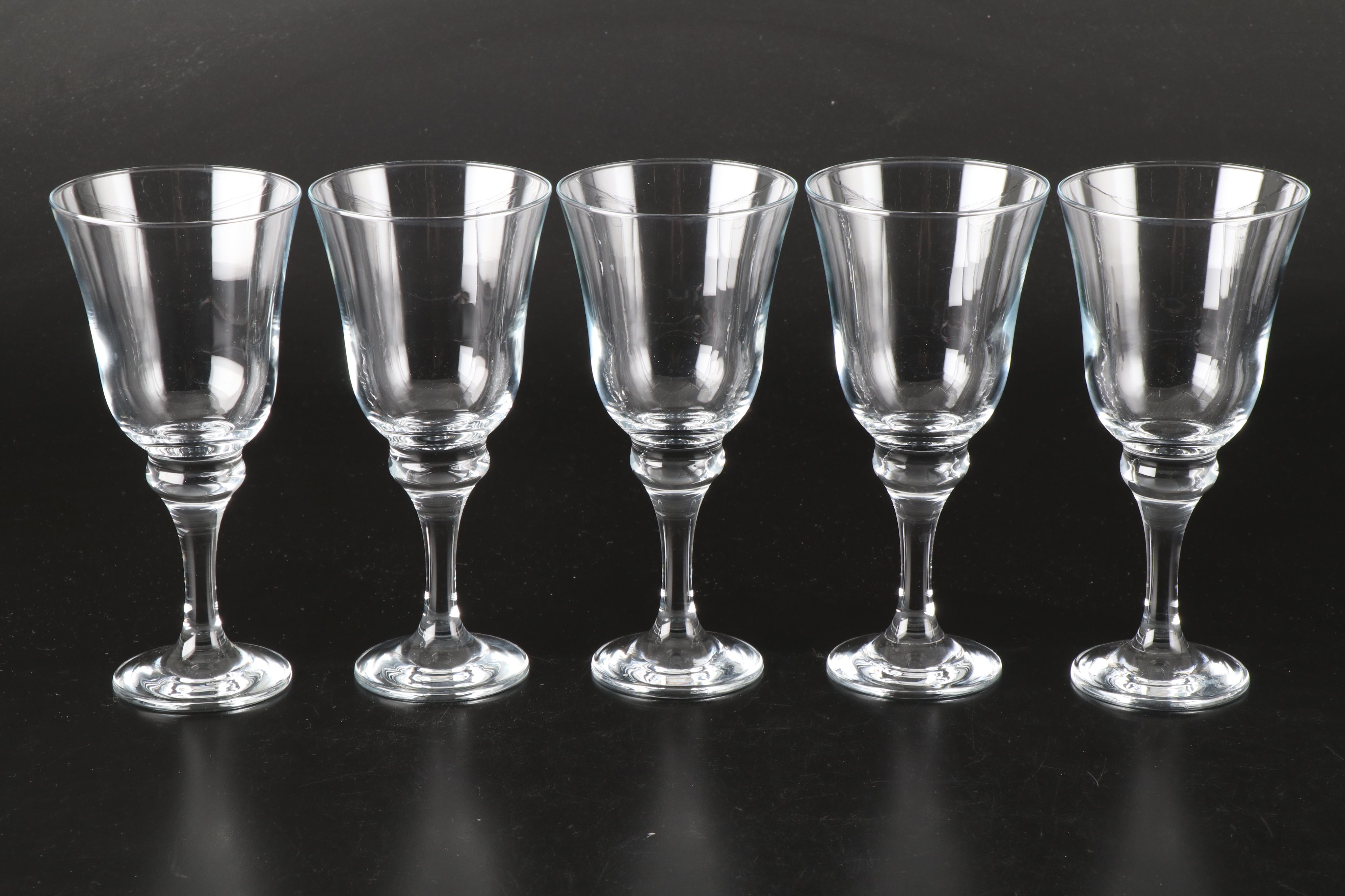 Home Essentials "Rafael" Turkish Glass Water Goblets, Early 21st Century
