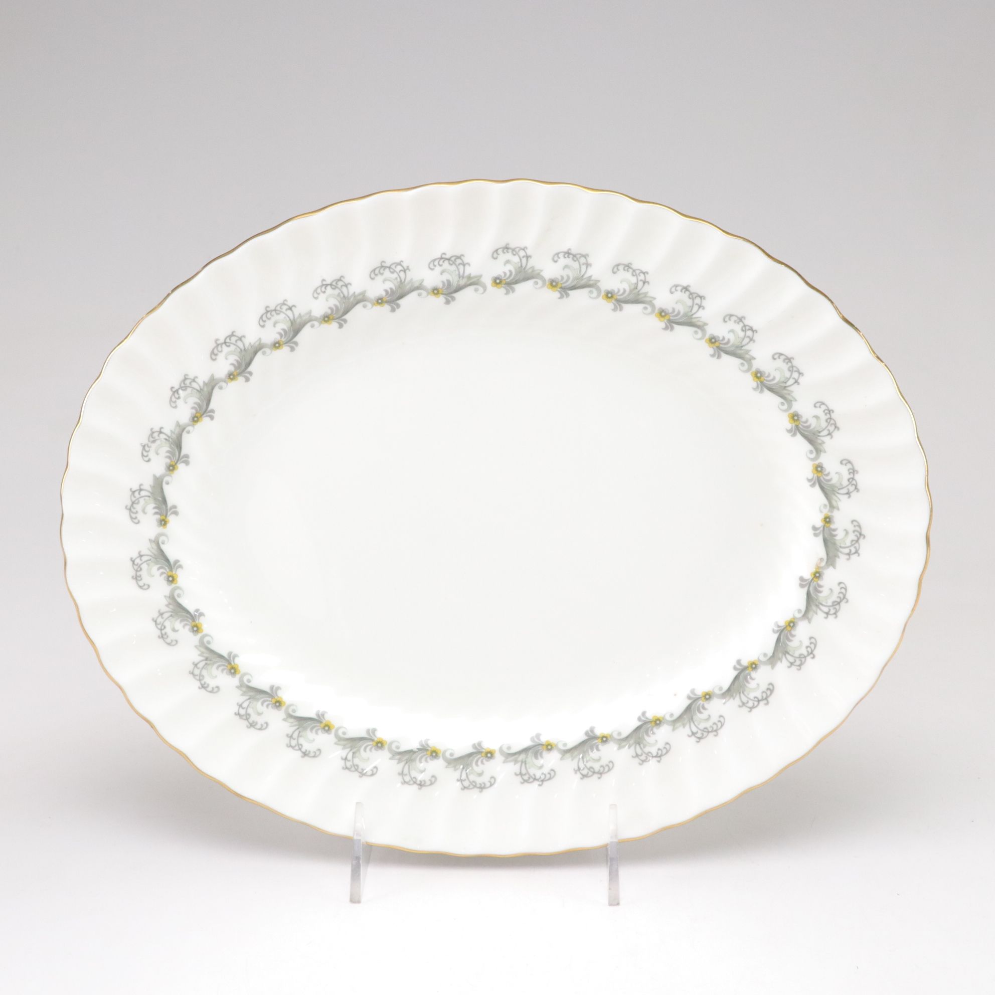 Minton "Ermine" Gilt Porcelain Dinnerware Set with Serving Dishes & More