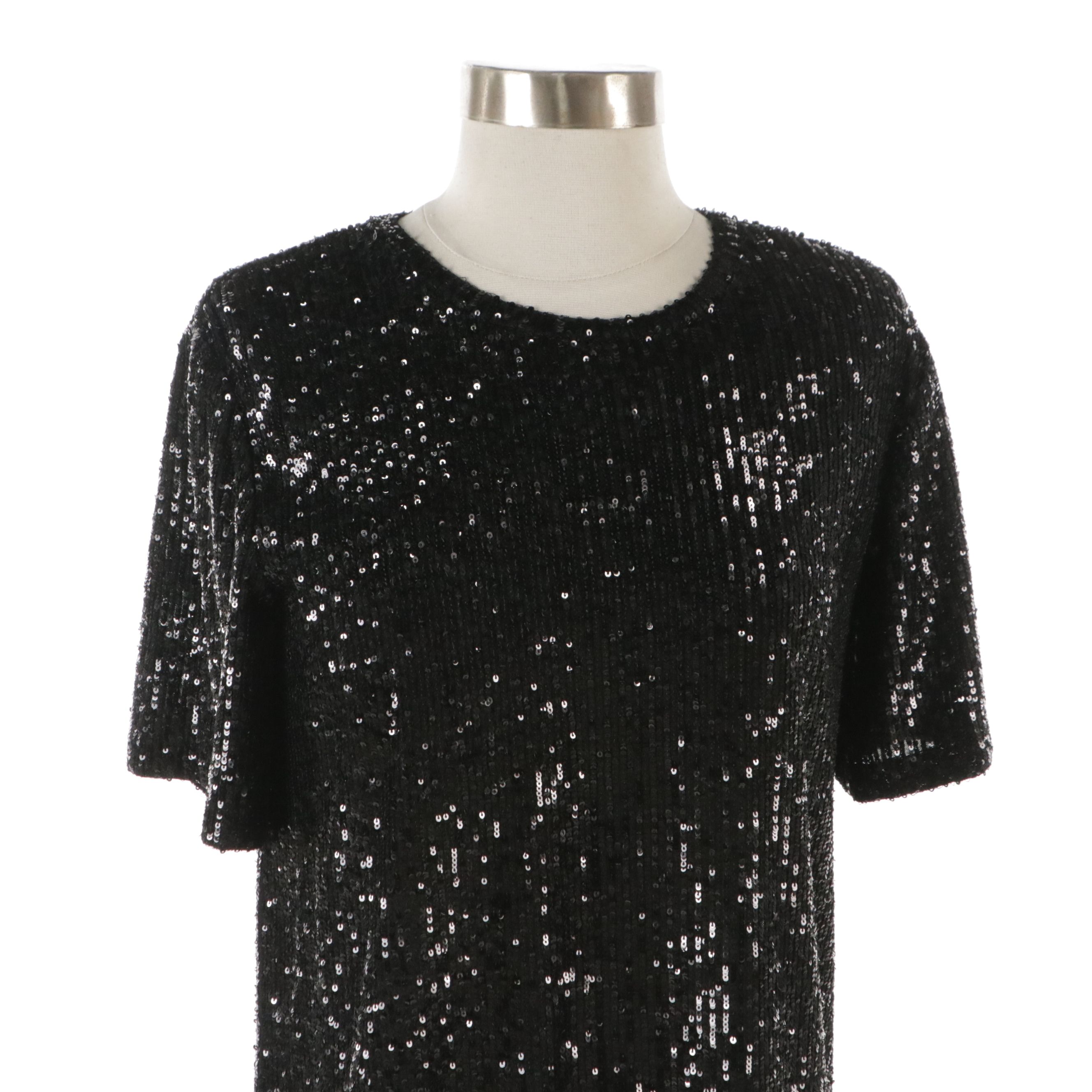 Tom Ford Black Sequined Cocktail Dress with Tag