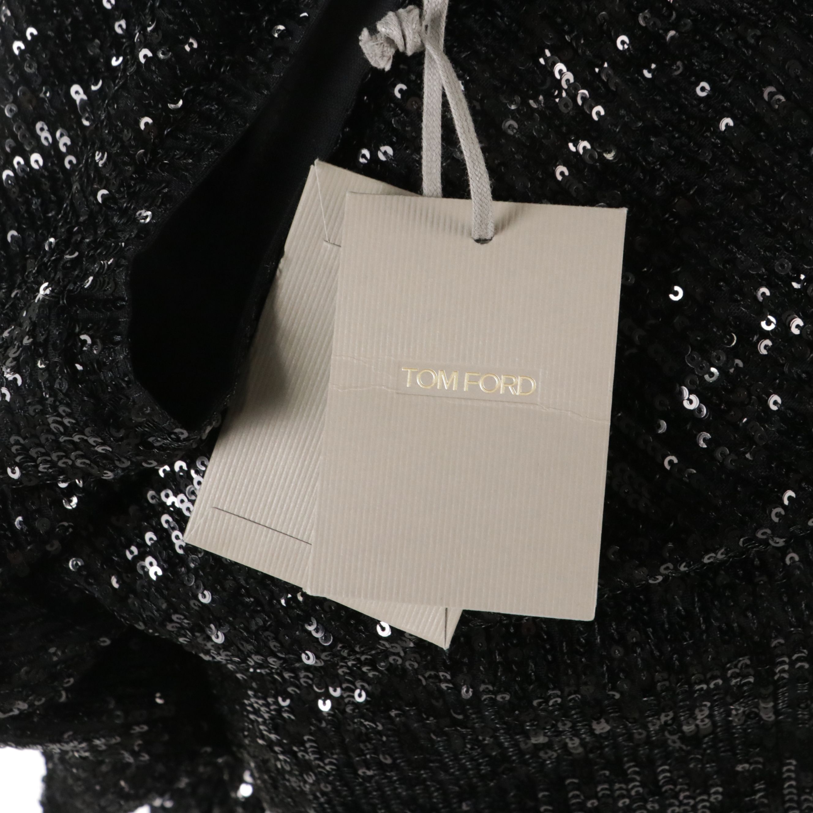 Tom Ford Black Sequined Cocktail Dress with Tag
