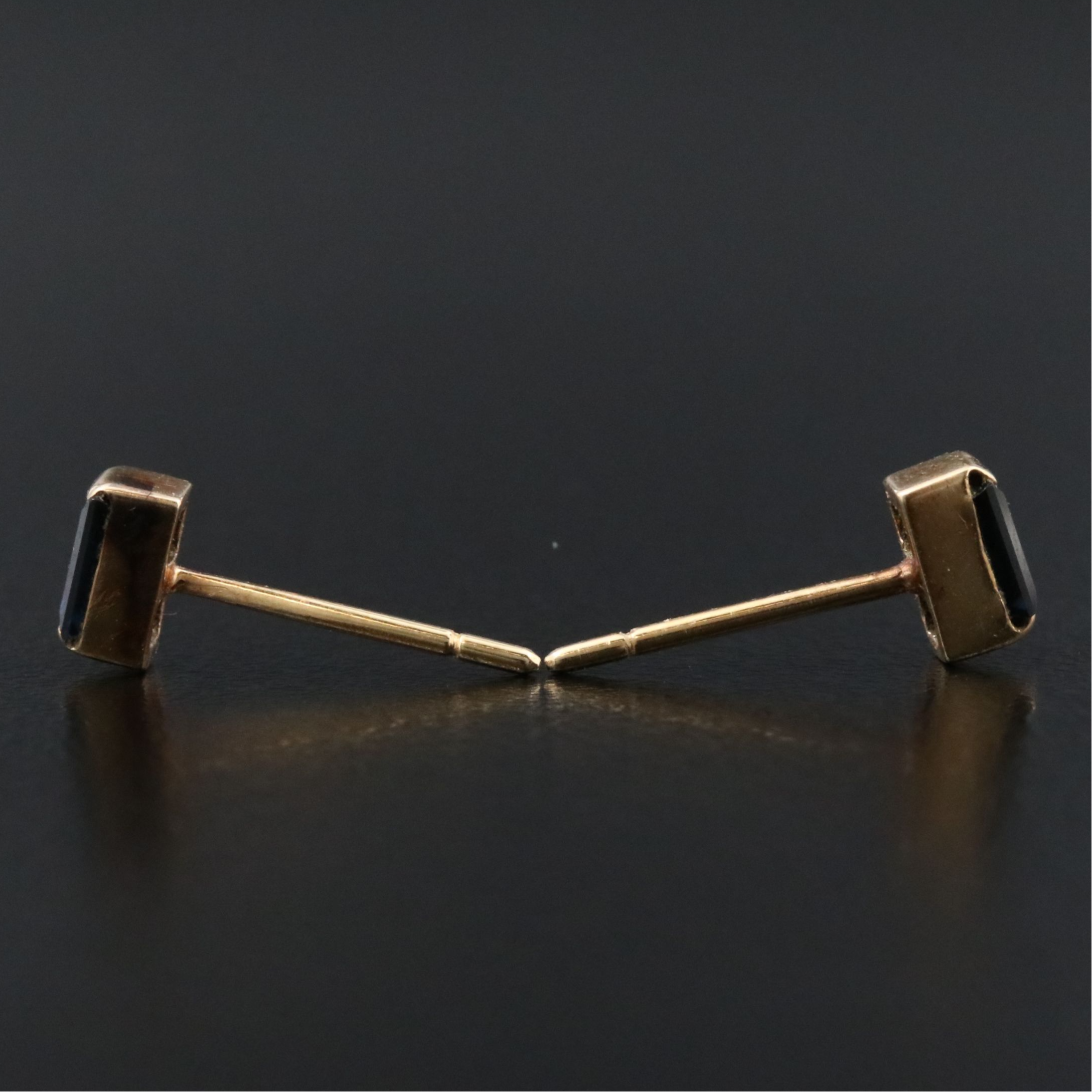 14K Sapphire Stud Earrings