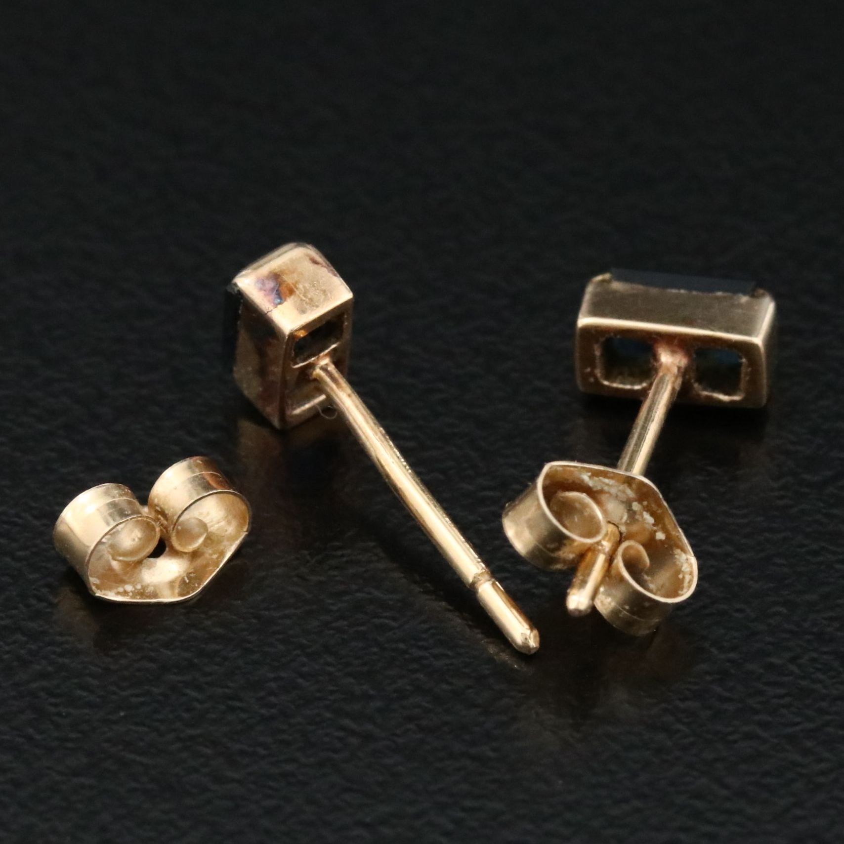 14K Sapphire Stud Earrings