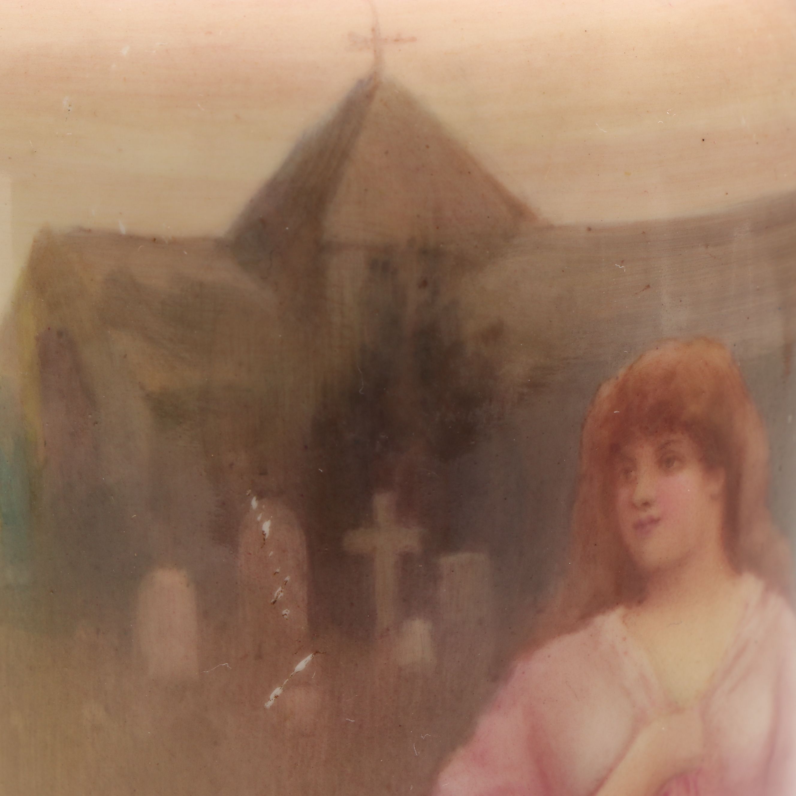 Leslie Johnson for Royal Doulton Hand-Painted Porcelain Vase, Early 20th C.