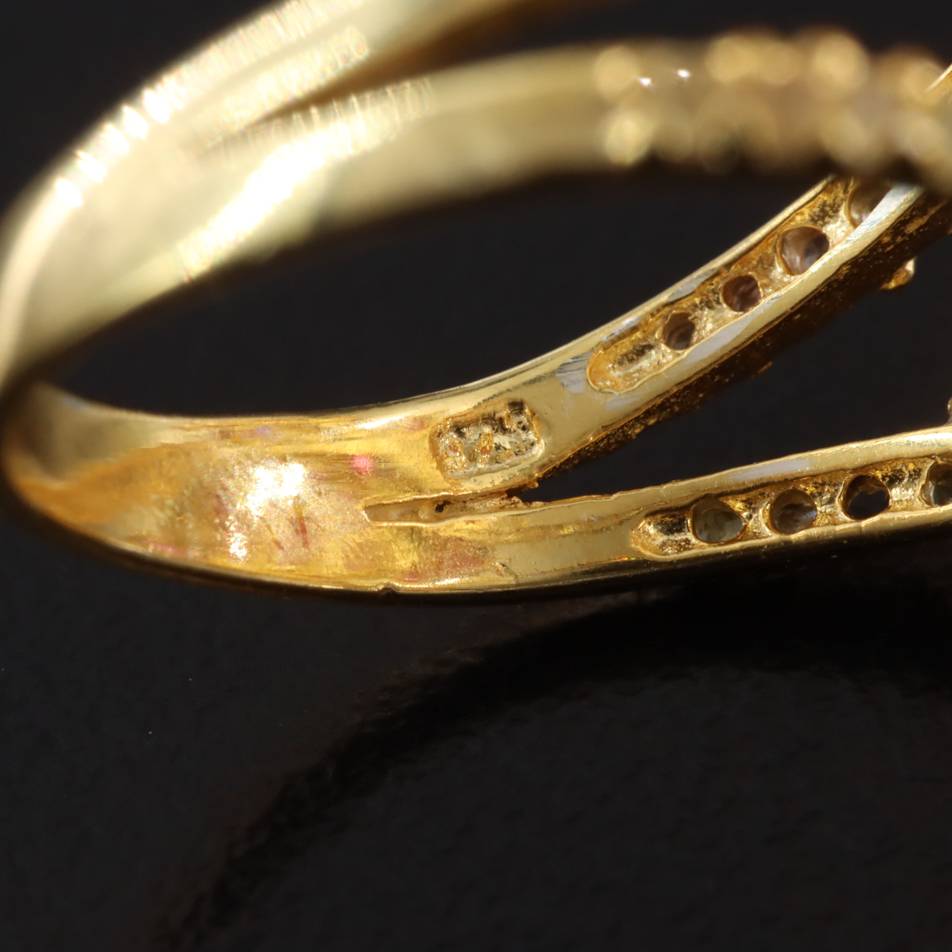 Sterling Ruby, Diopside and Sapphire Floral Bypass Ring