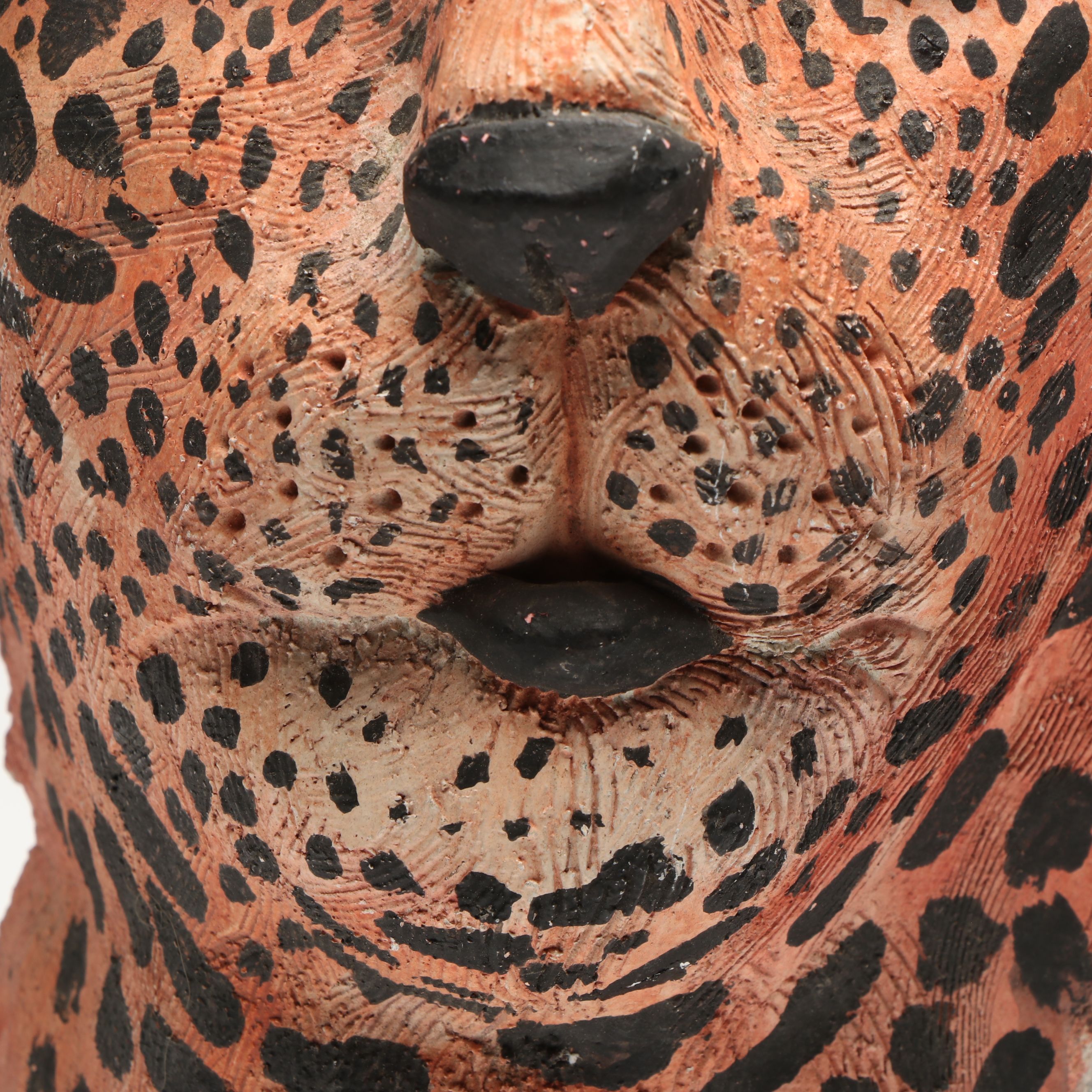 Attributed to Jorg Dubin Plaster Jaguar Mask, Late 20th/Early 21st C.