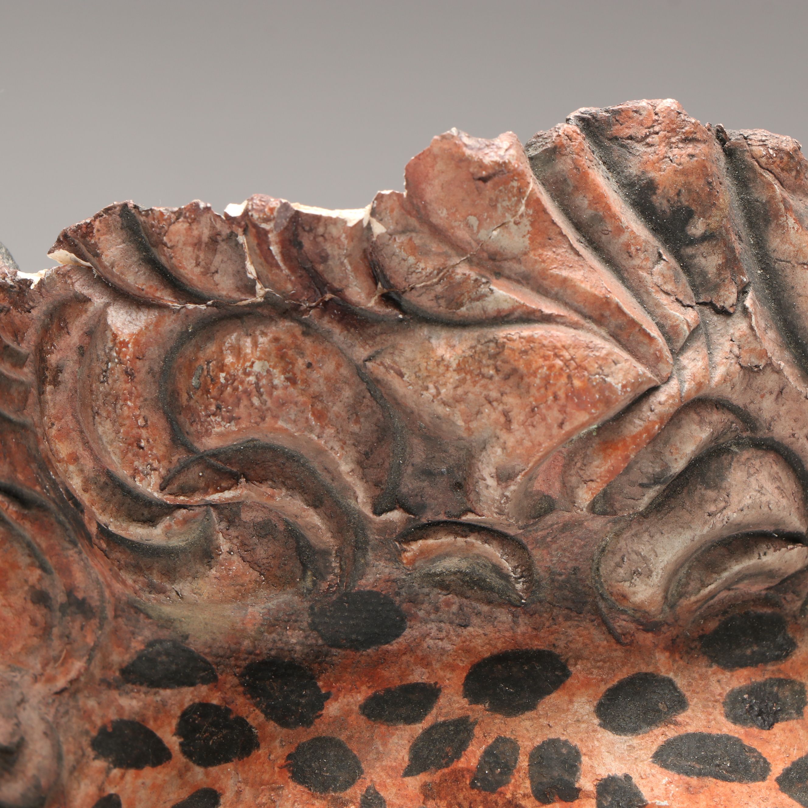 Attributed to Jorg Dubin Plaster Jaguar Mask, Late 20th/Early 21st C.