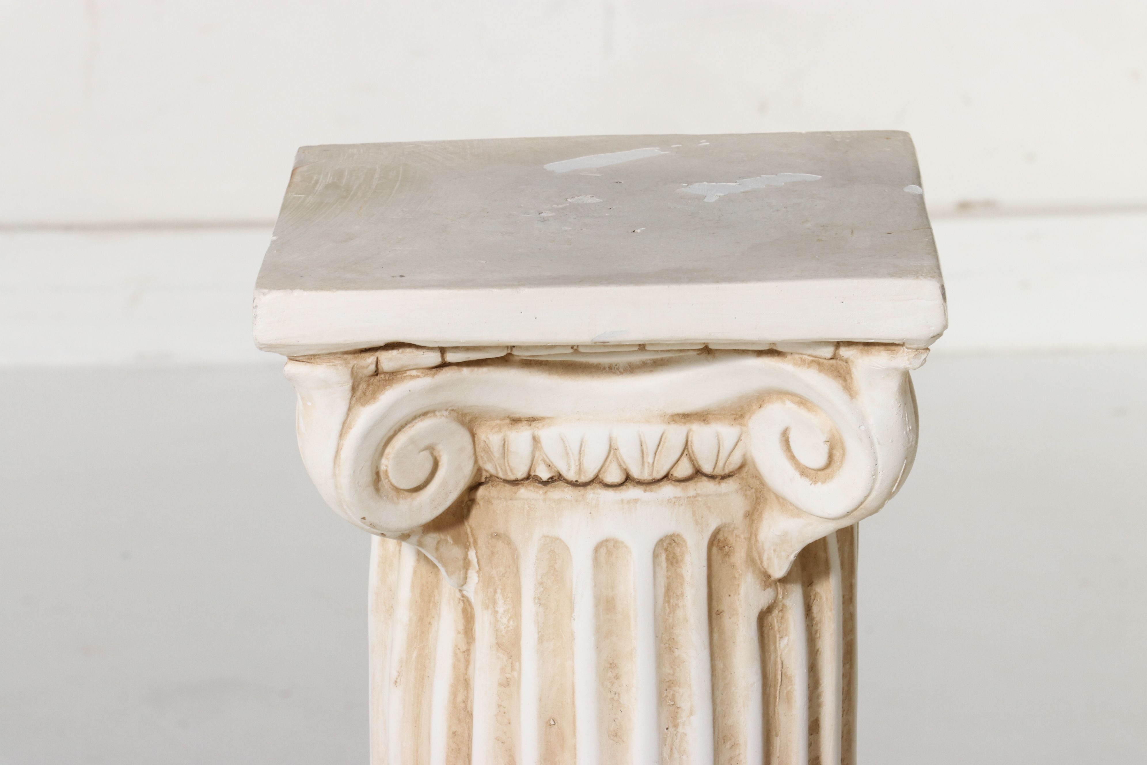 Set of Three Ionic Order Graduated Pedestals, Late 20th Century