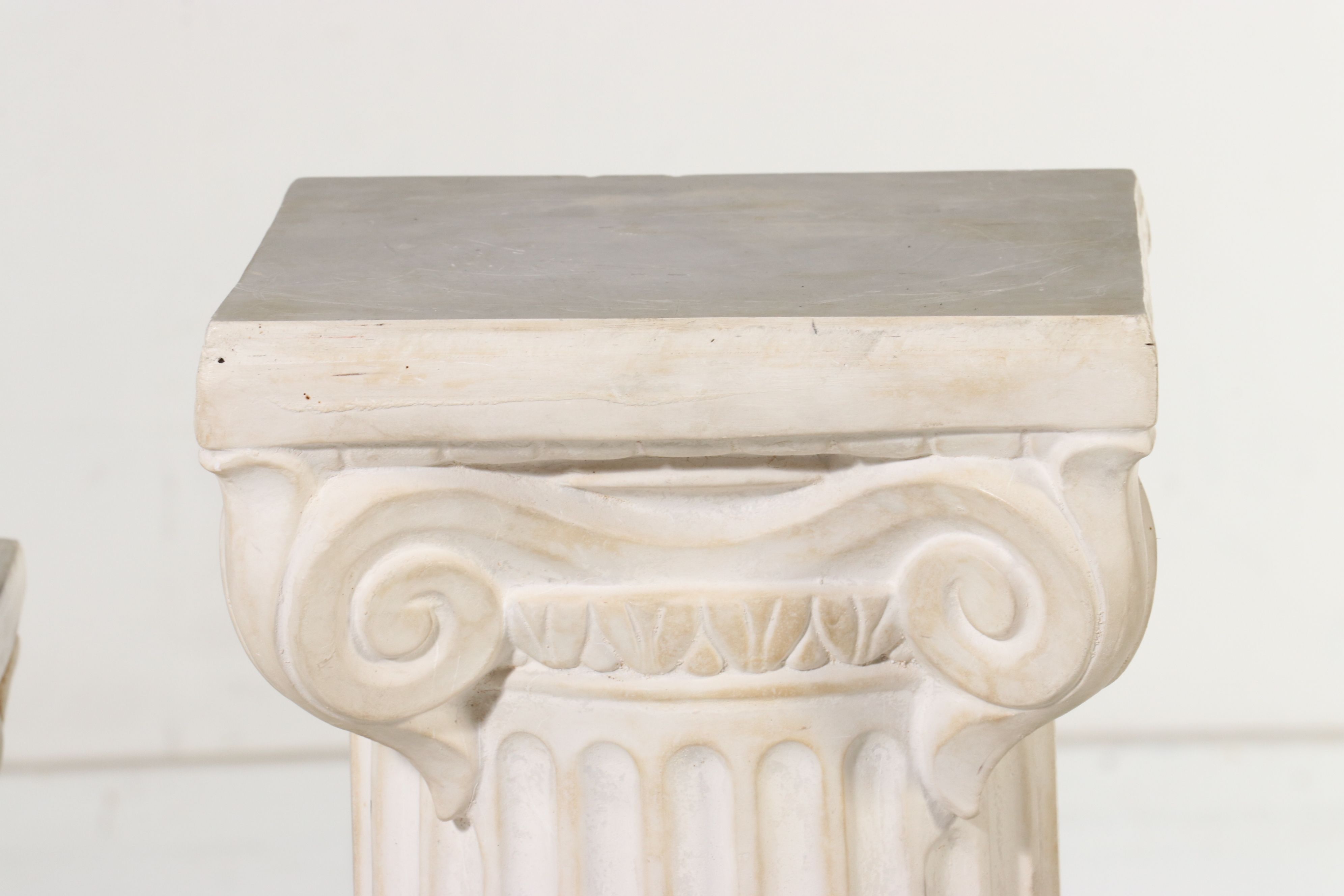 Set of Three Ionic Order Graduated Pedestals, Late 20th Century