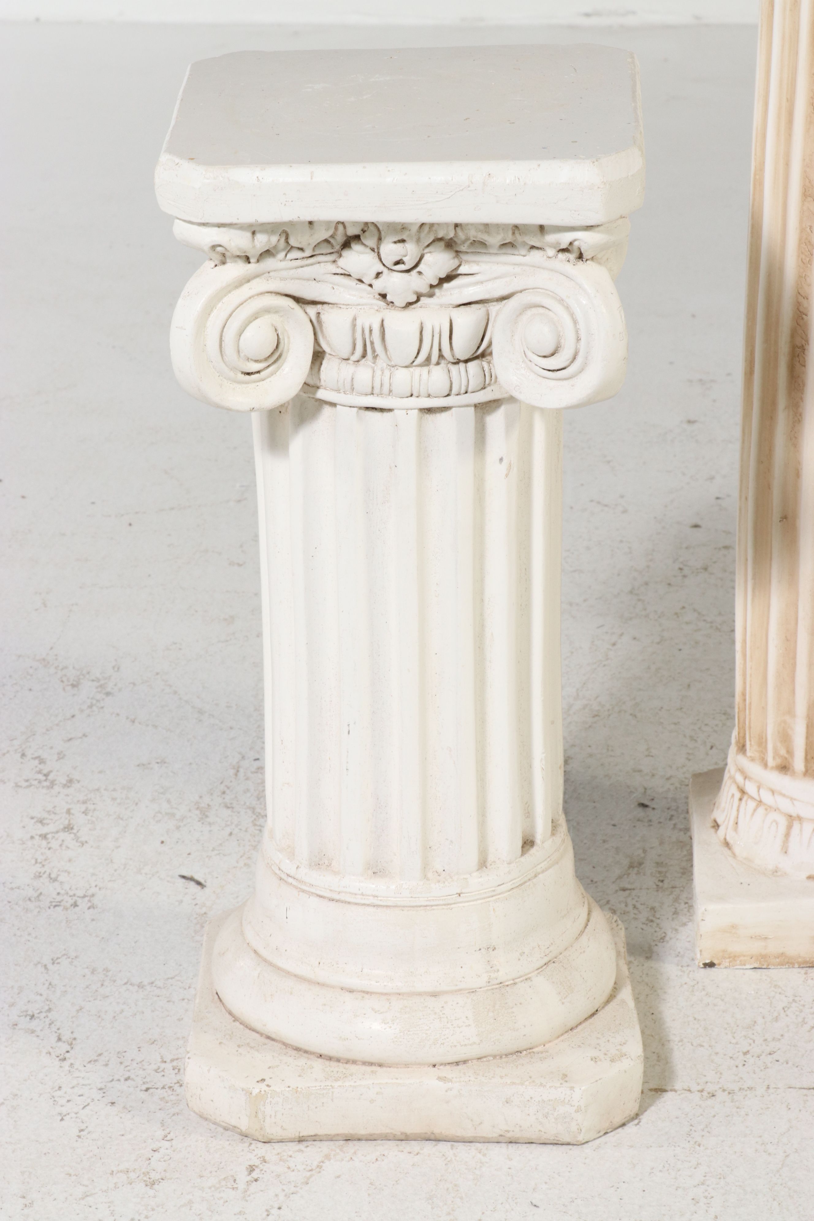 Set of Three Ionic Order Graduated Pedestals, Late 20th Century