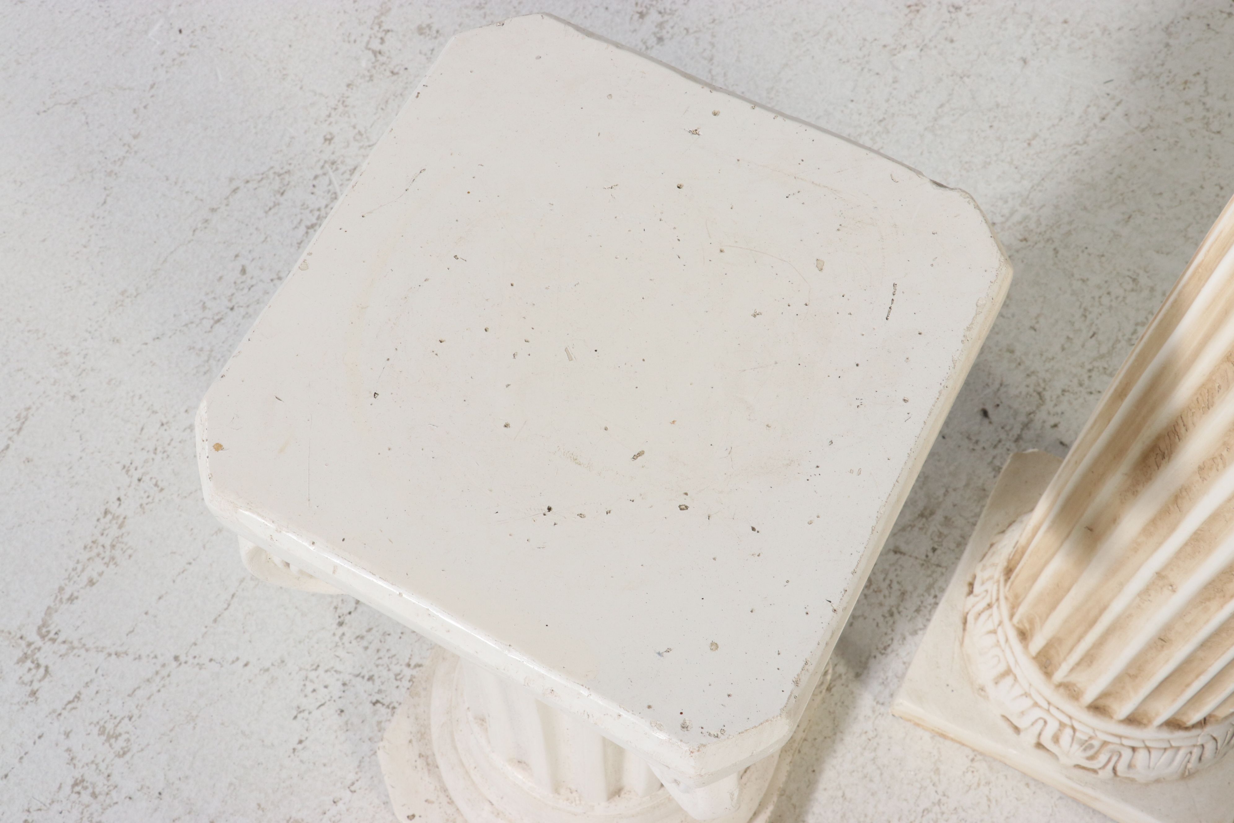 Set of Three Ionic Order Graduated Pedestals, Late 20th Century