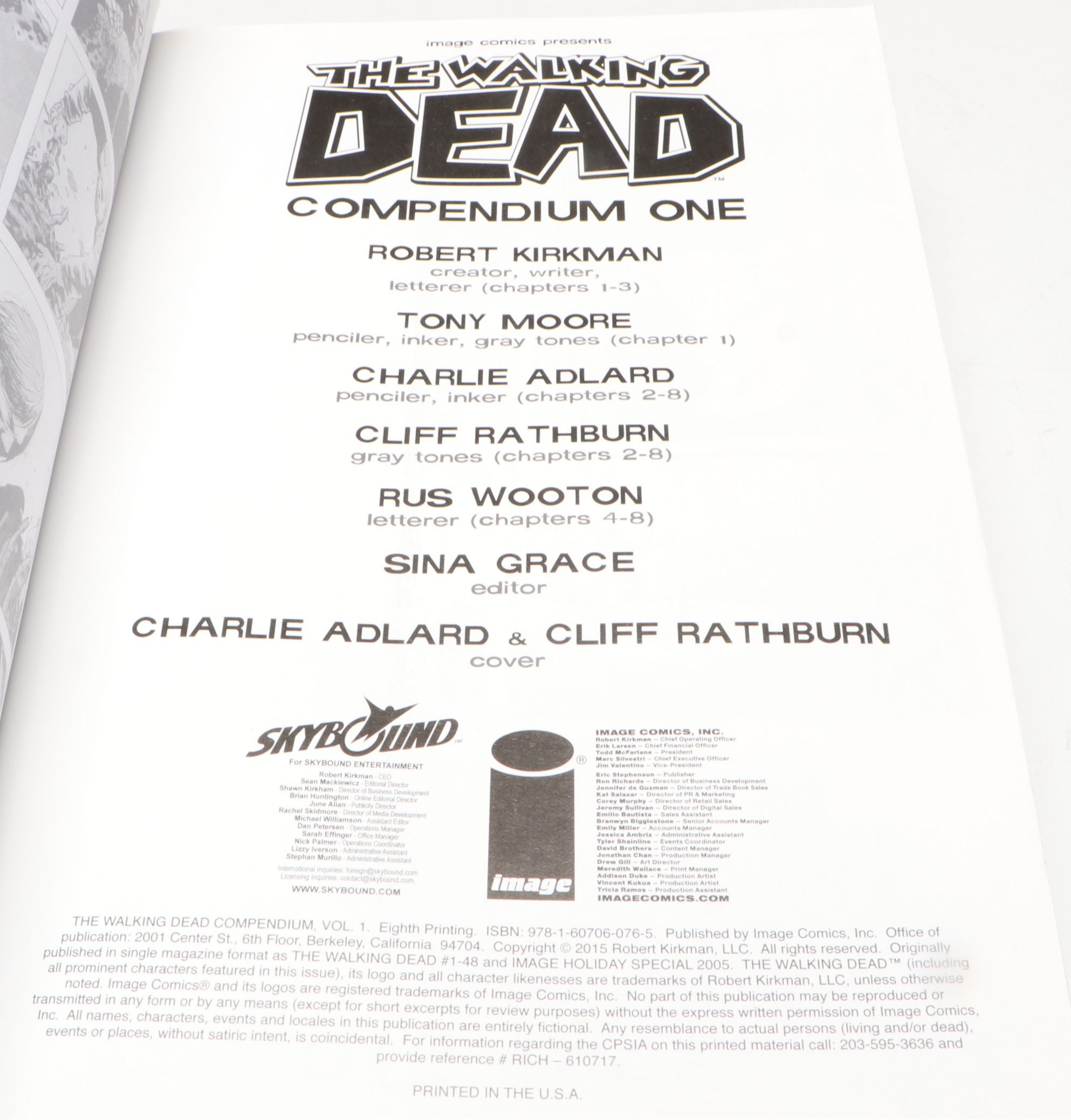 Image Comics "The Walking Dead" Compendia 1–3 by Robert Kirkman