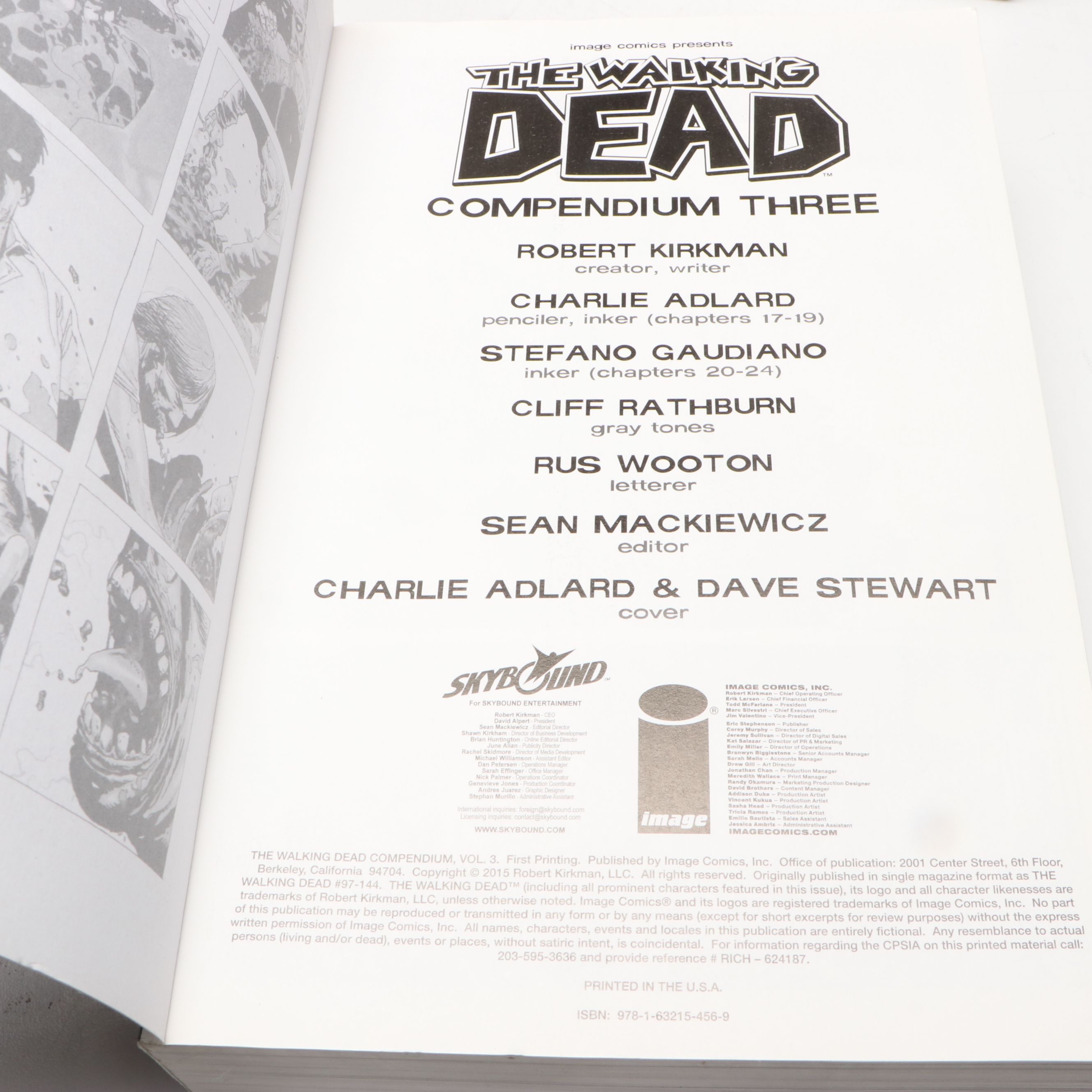 Image Comics "The Walking Dead" Compendia 1–3 by Robert Kirkman