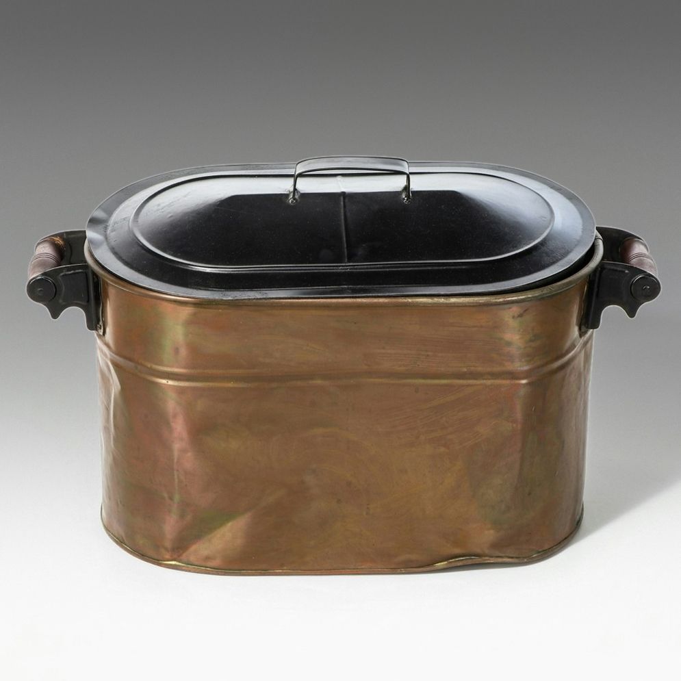 Copper Washtub Boiler with Lid