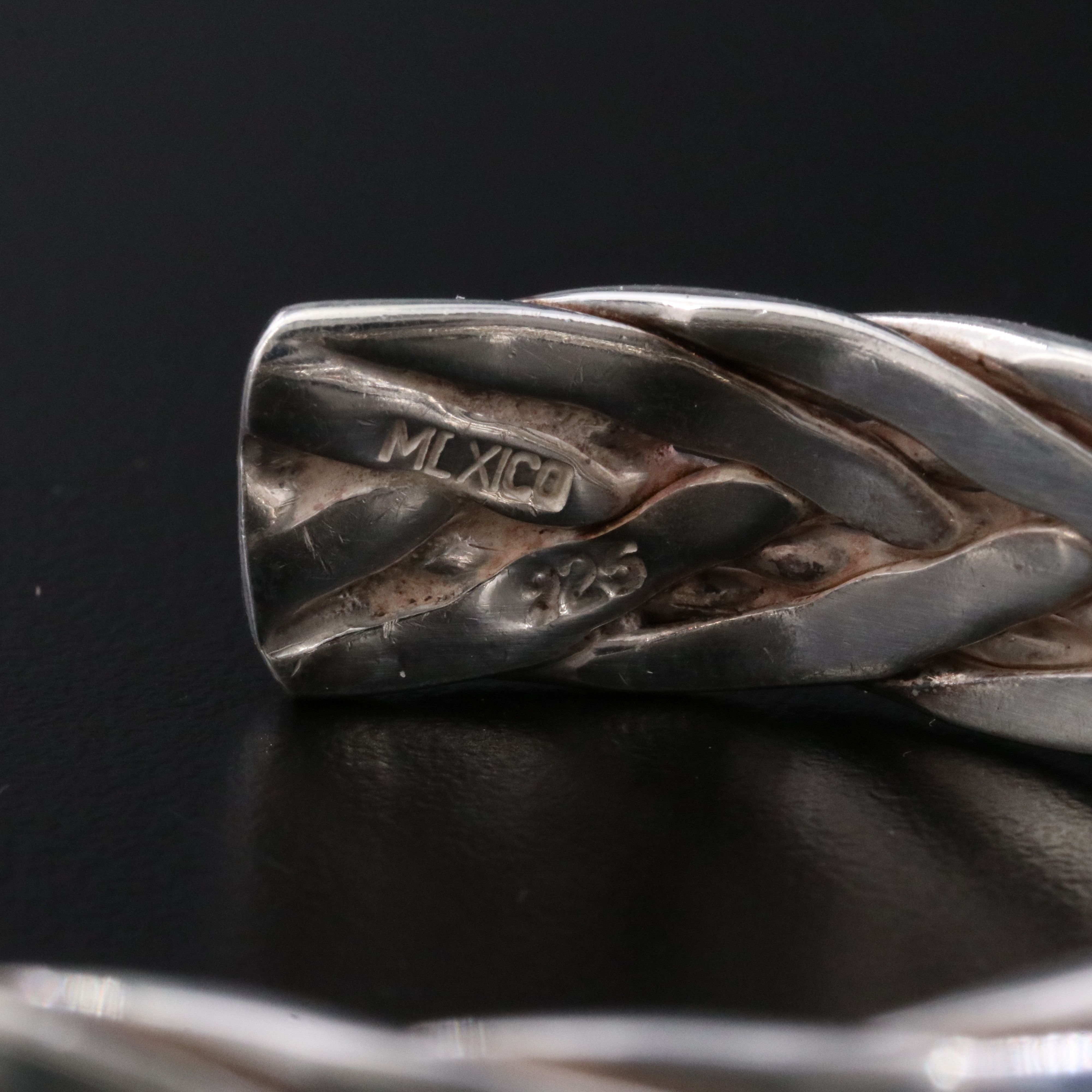 Mexican Sterling Braided Cuff