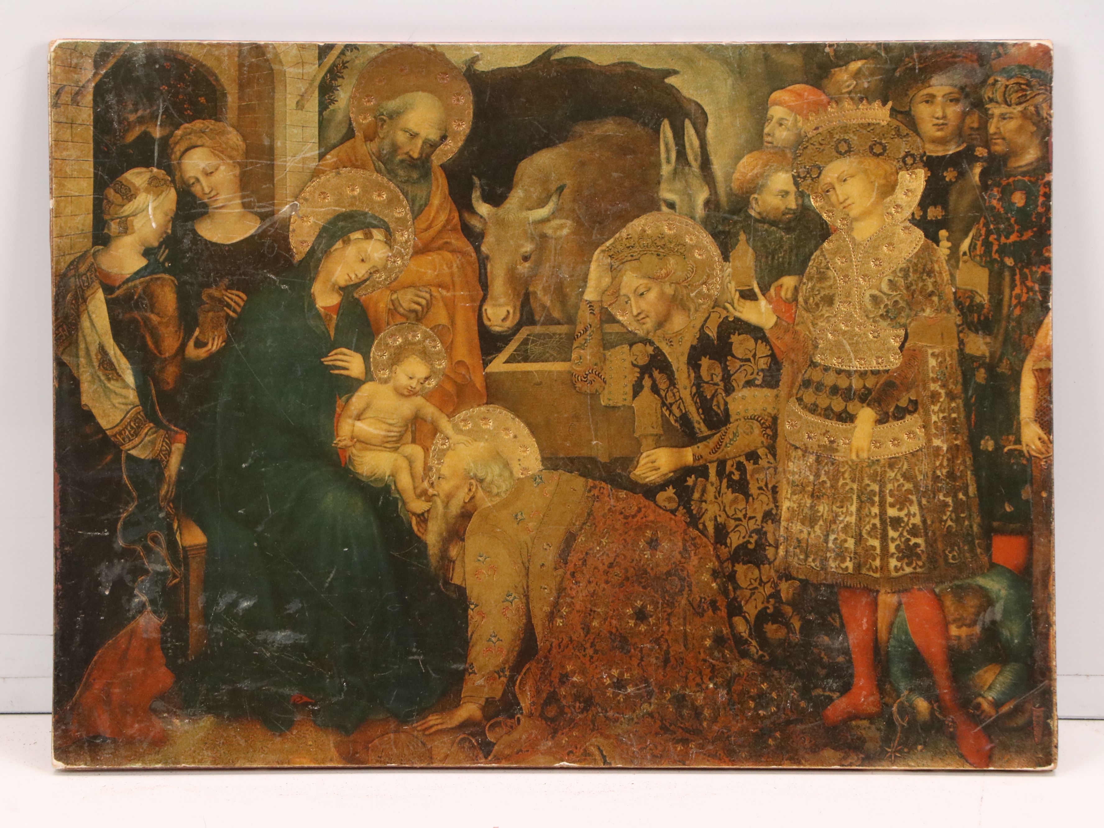 After Gentile da Fabriano Offset Litho "The Adoration of the Magi," 20th C.