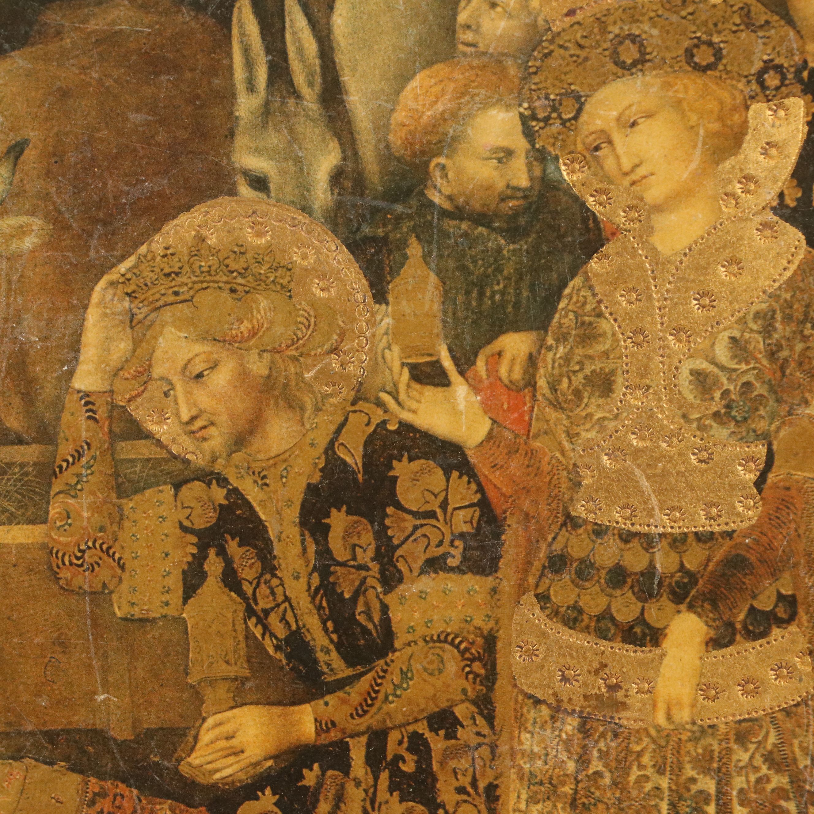 After Gentile da Fabriano Offset Litho "The Adoration of the Magi," 20th C.