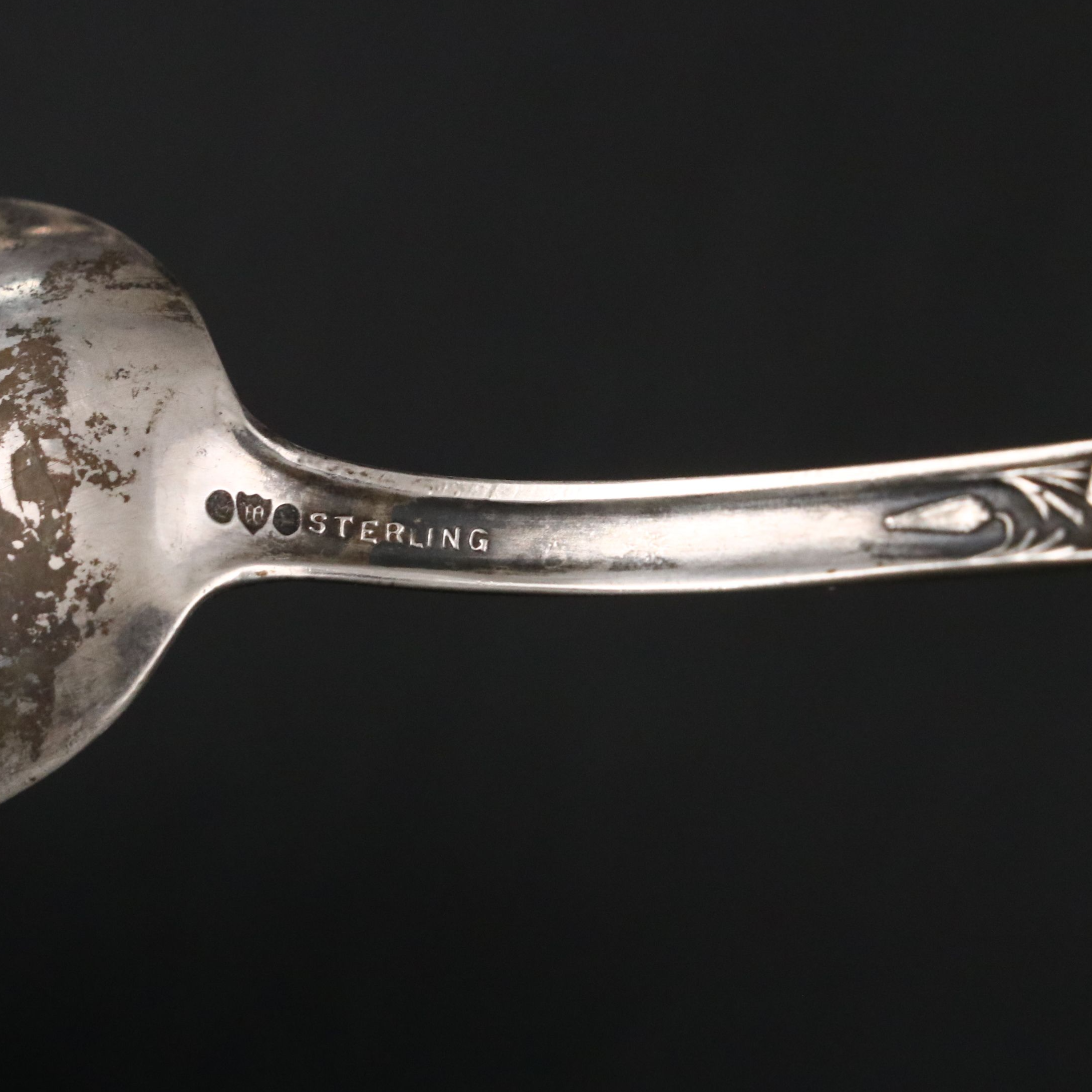 Sheffield Sterling Silver Teaspoon with Assorted Silver Plate Souvenir Flatware