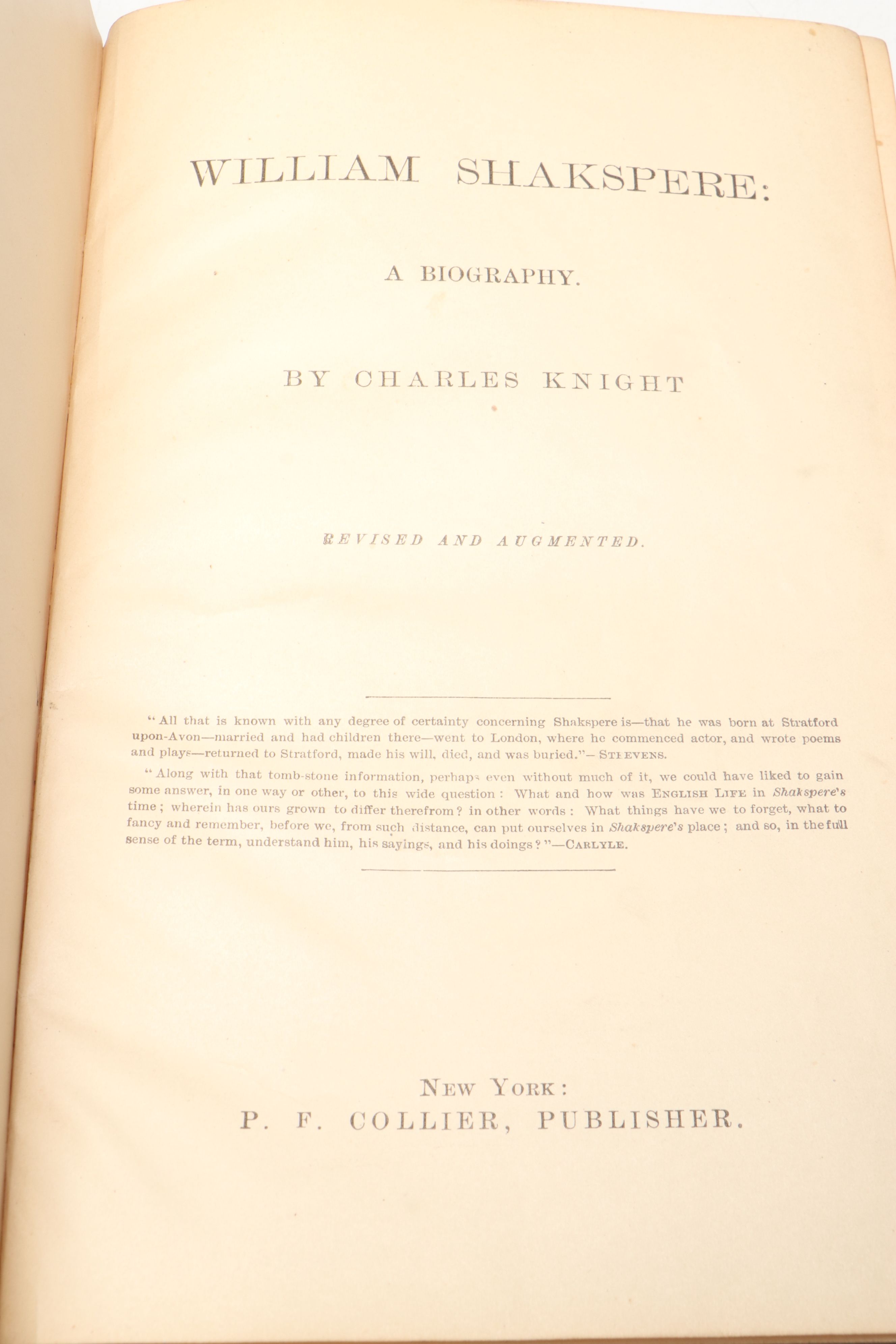 Pictorial Edition "The Works of Shakspere" Partial Set Edited by Charles Knight